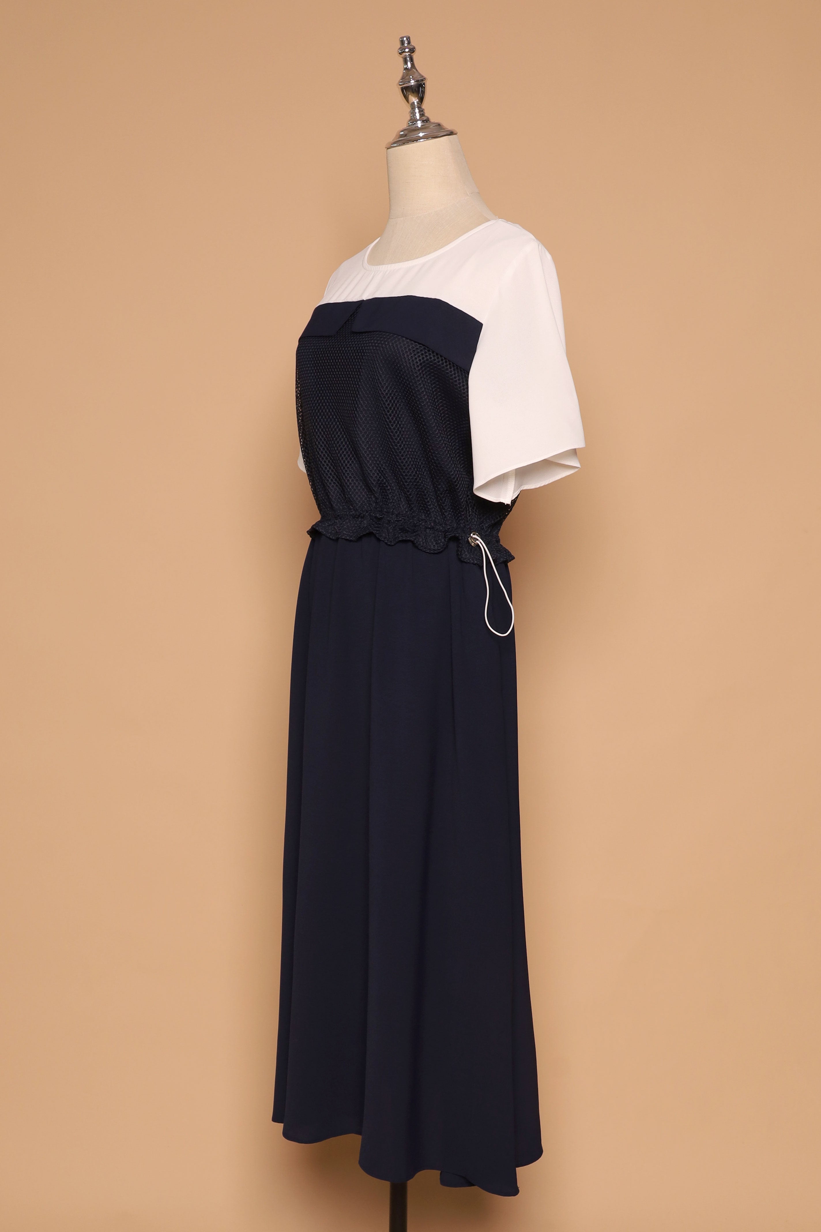 PO - Flicka Netted Dress in Navy