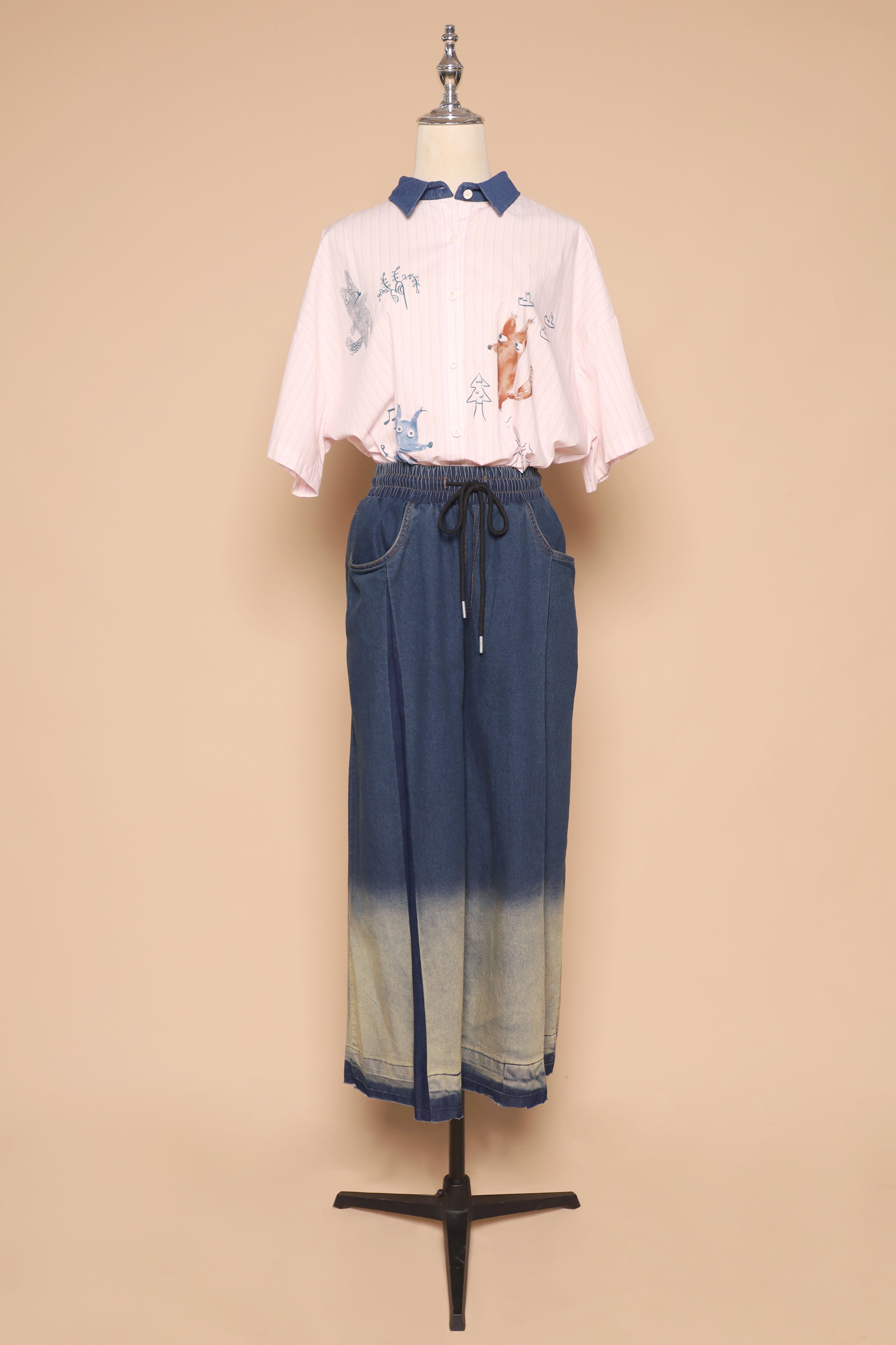 PO - Fuzzy Howl Shirt in Pink