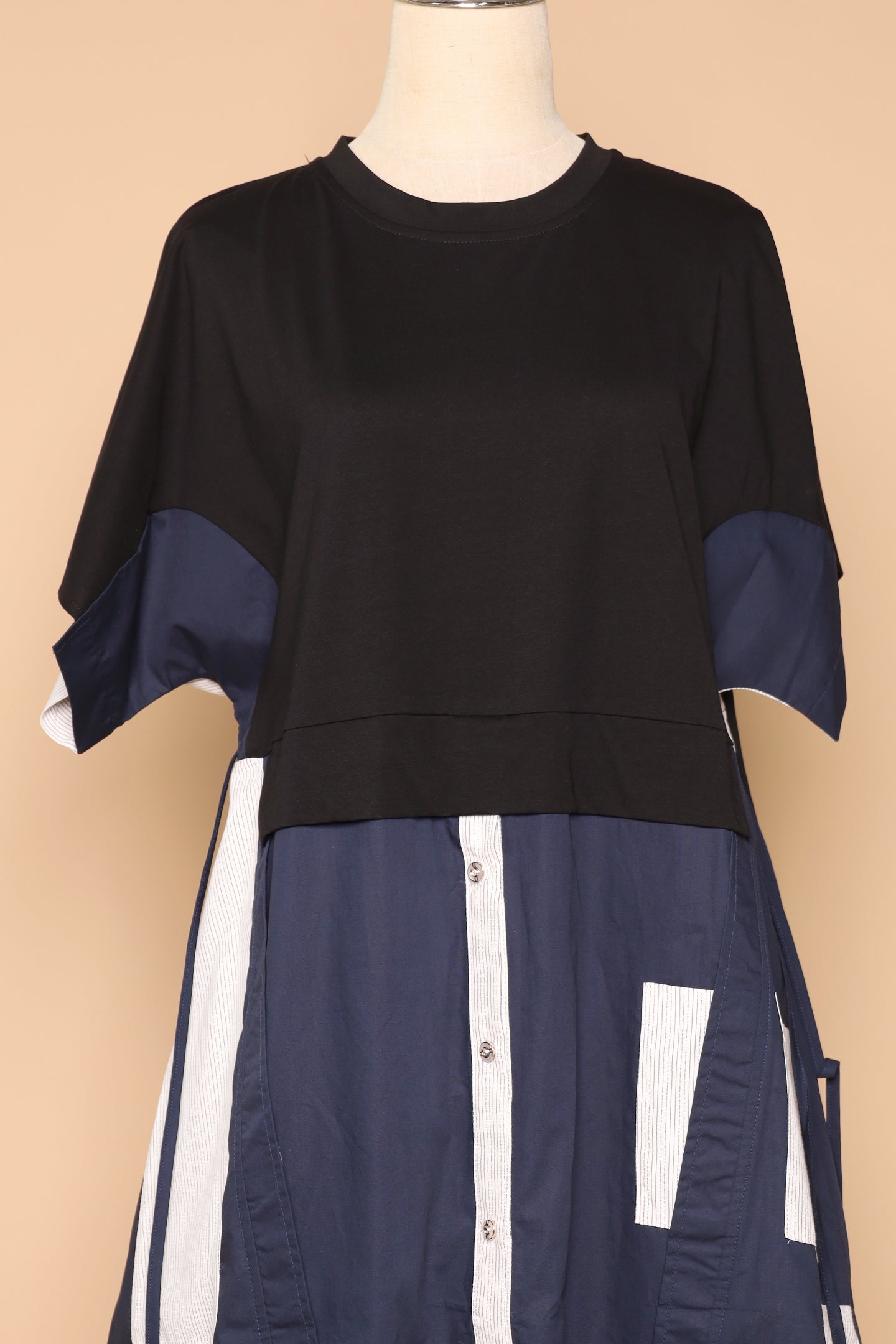 PO - Gideon Dress in Black Blue