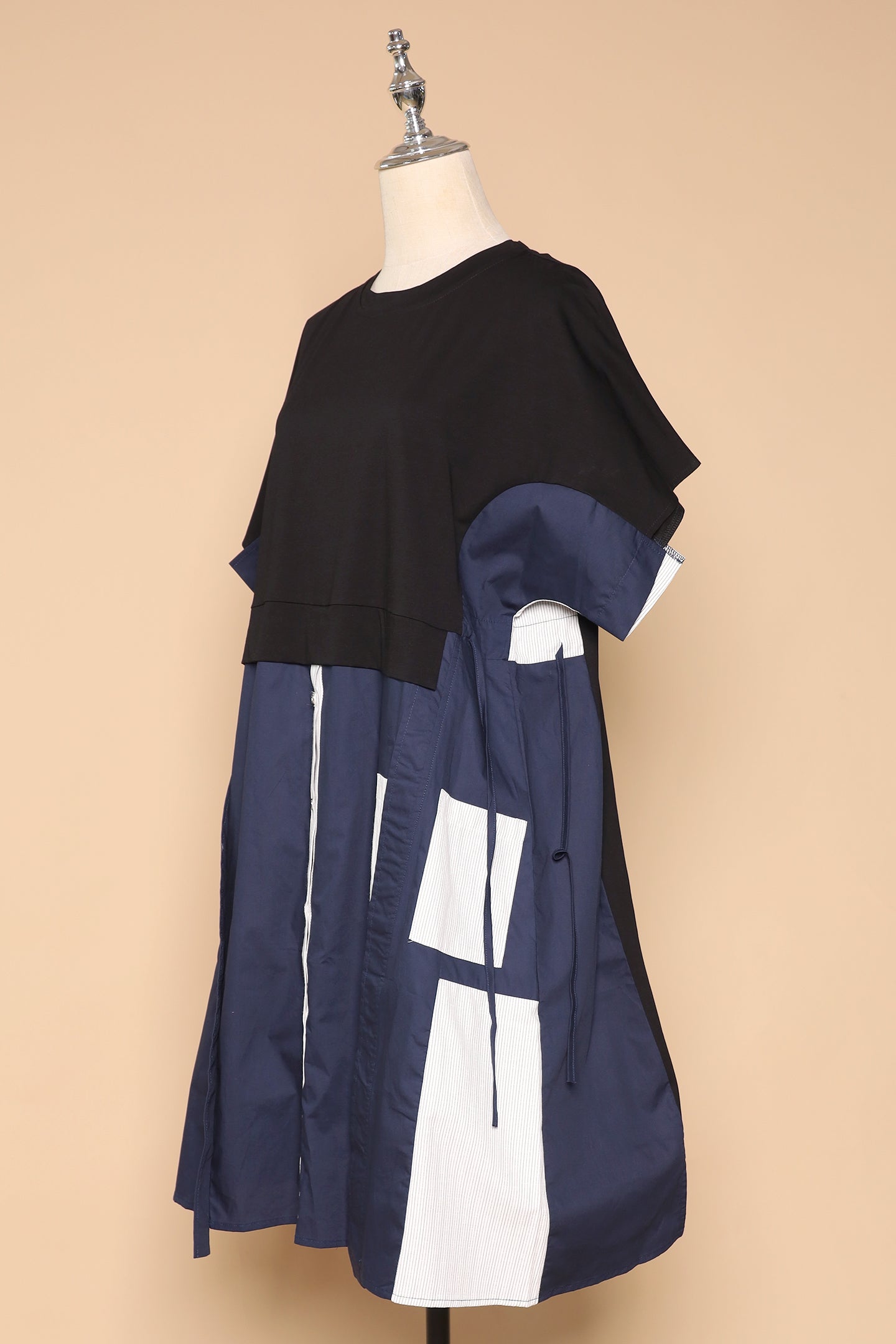 PO - Gideon Dress in Black Blue