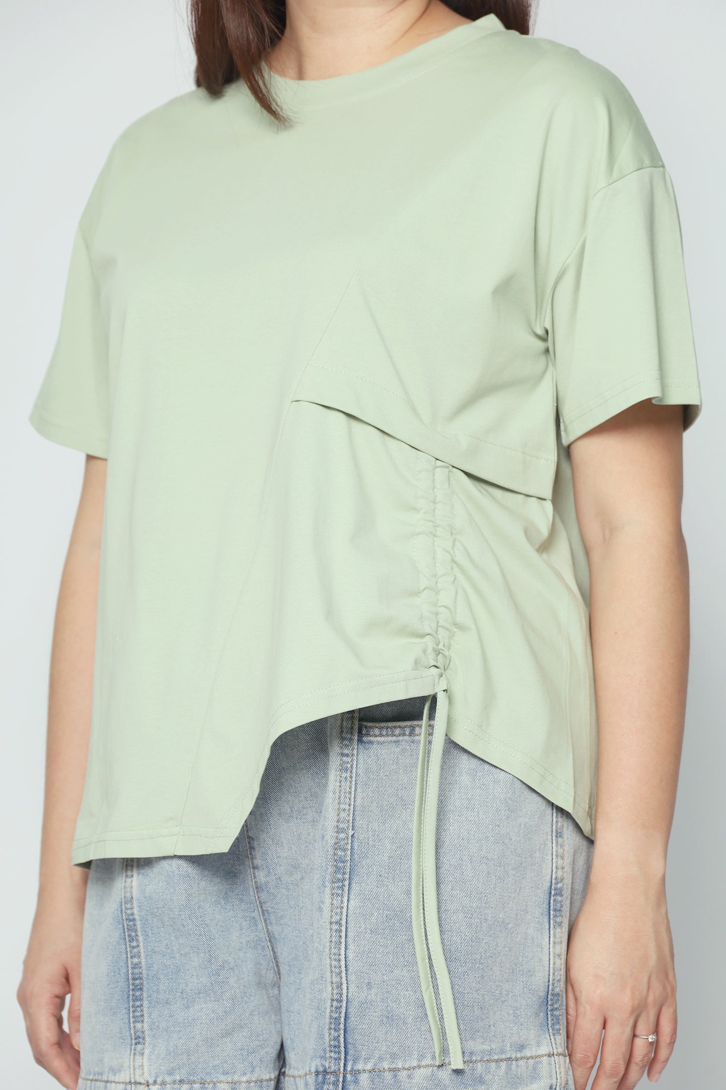 Easy By TE - Ginara Drawstring Top in Green