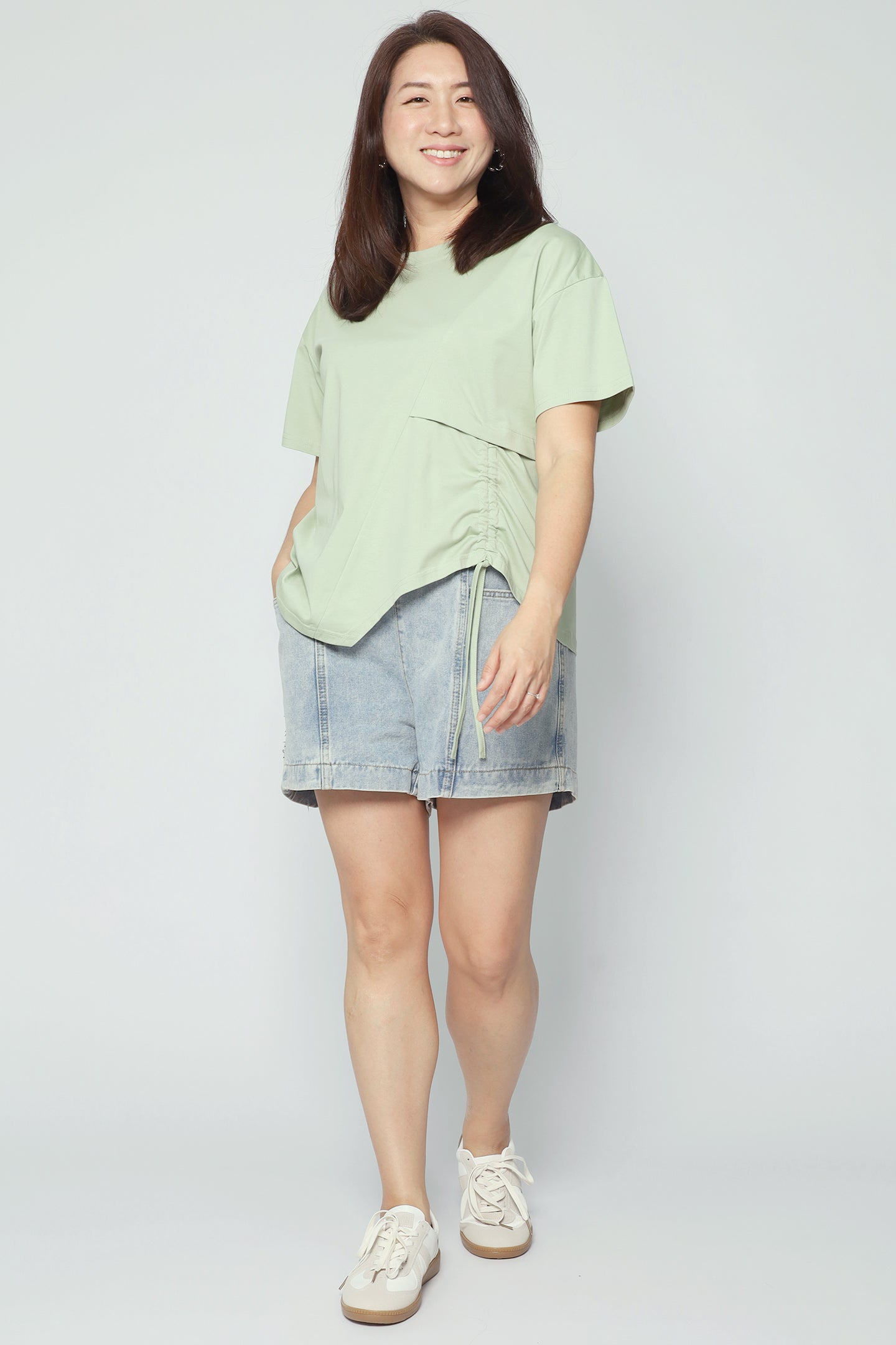 Easy By TE - Ginara Drawstring Top in Green