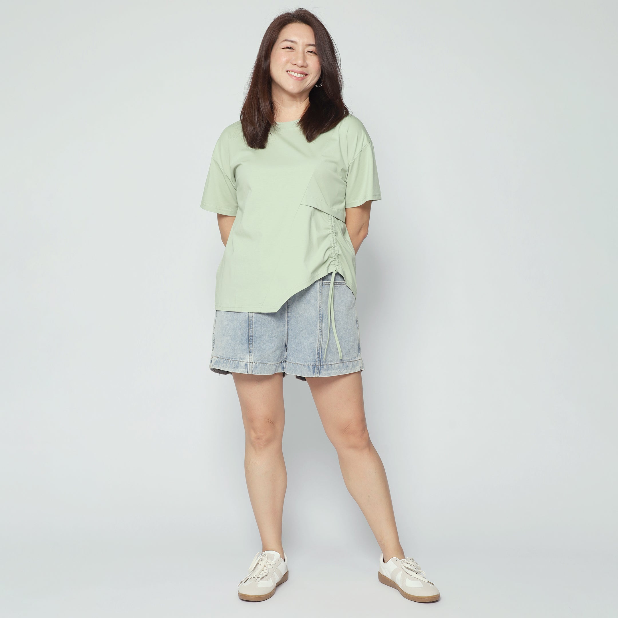 Easy By TE - Ginara Drawstring Top in Green