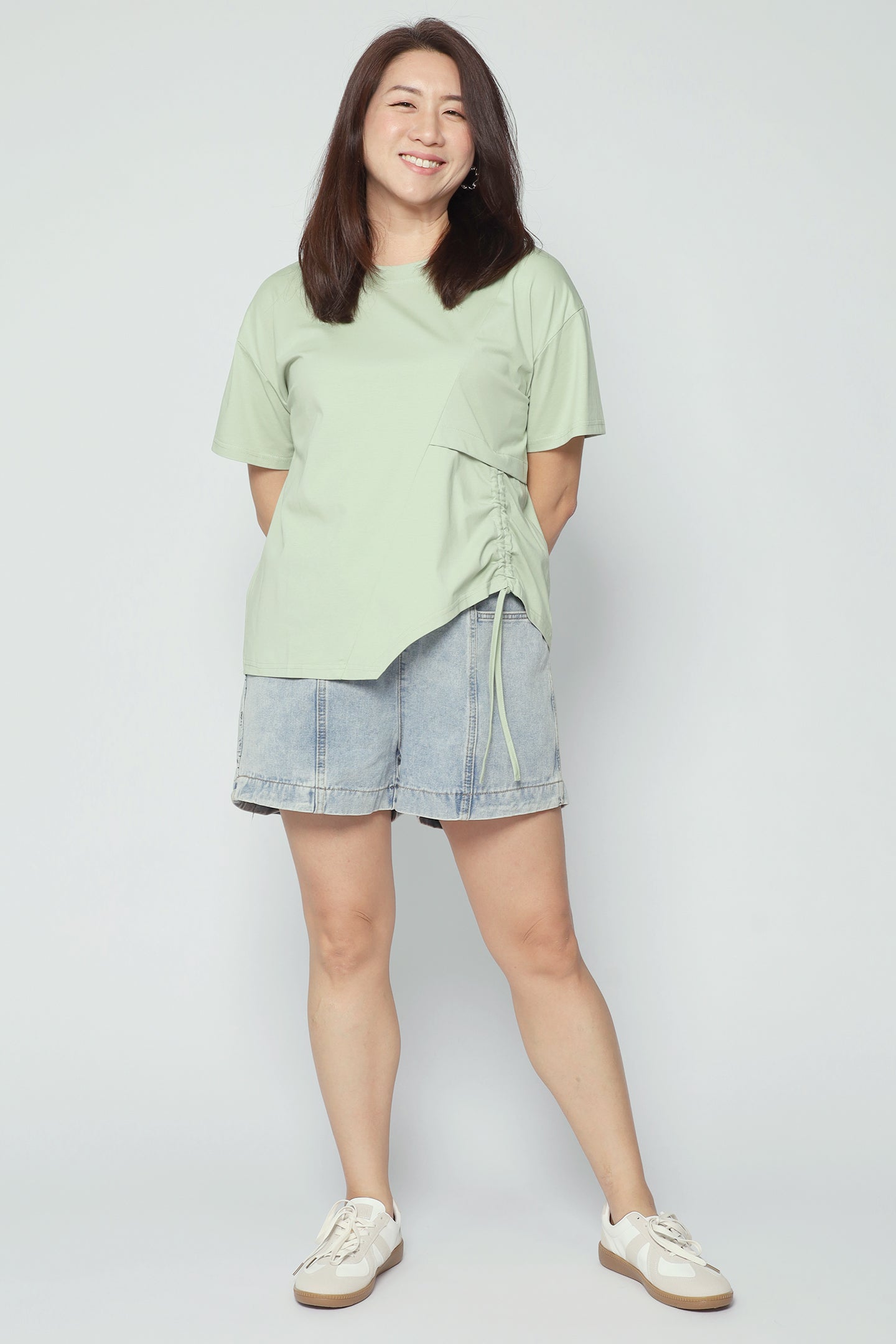 Easy By TE - Ginara Drawstring Top in Green