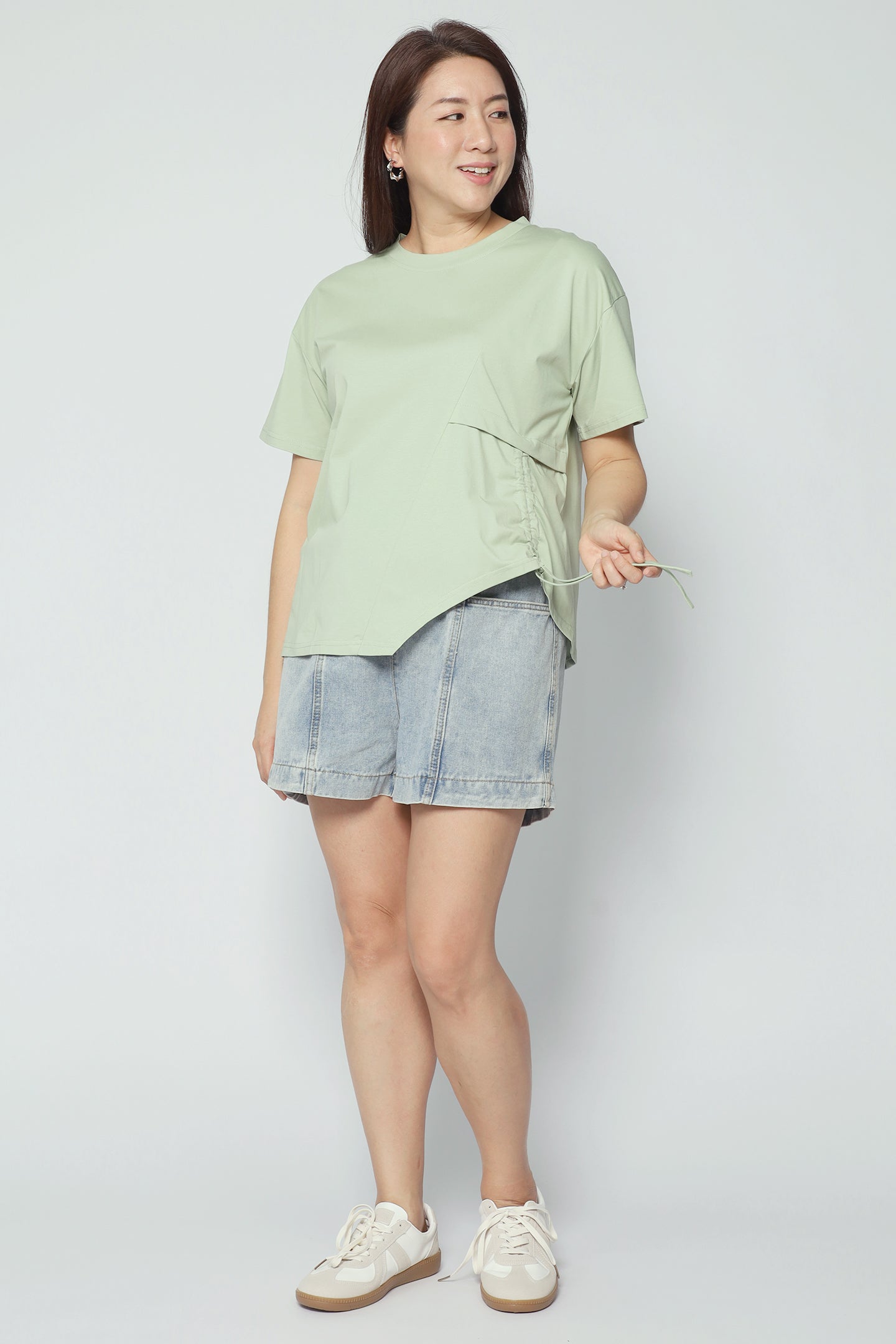 Easy By TE - Ginara Drawstring Top in Green