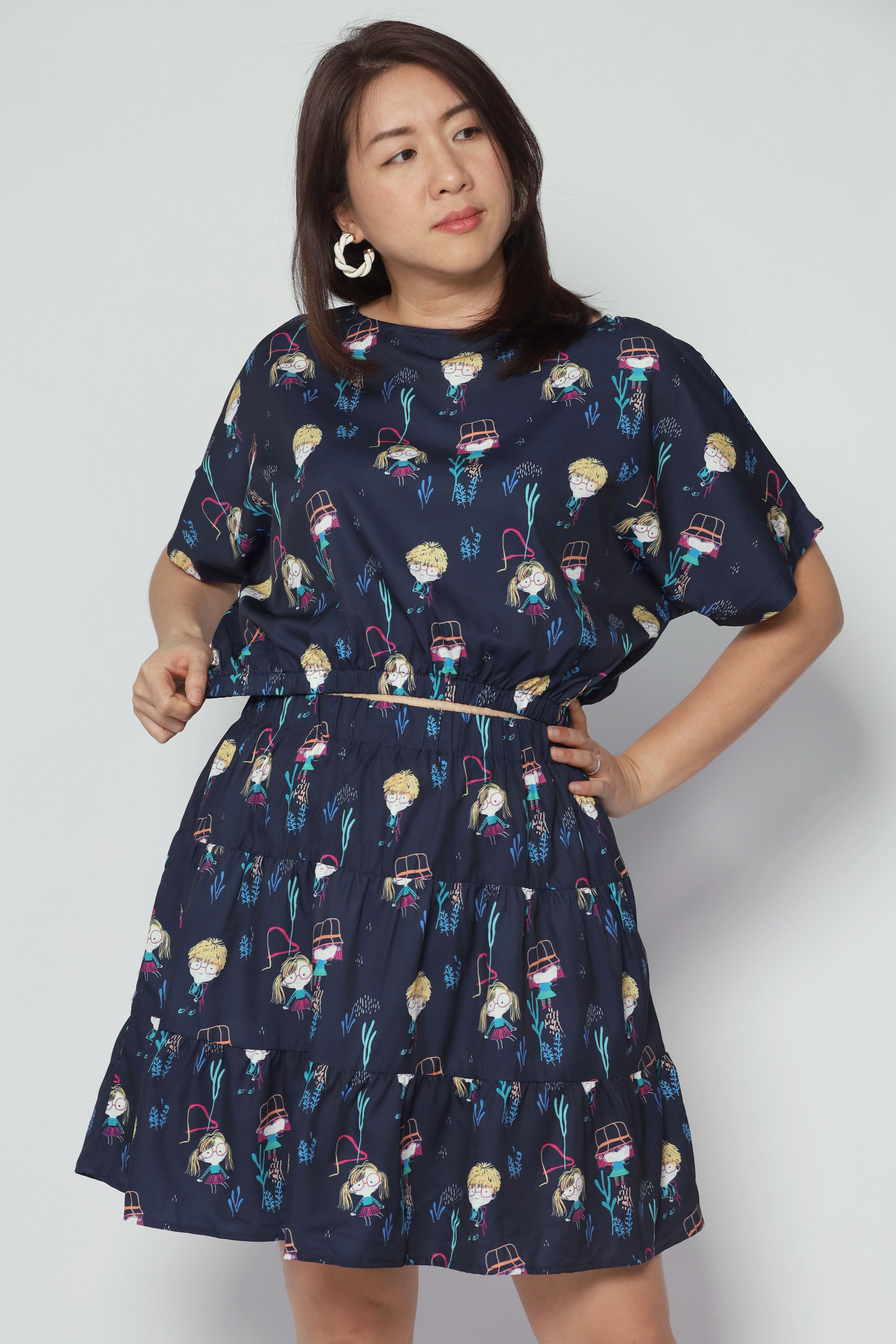 Gem 2 in 1 Little Cuties Top and Skirt Set