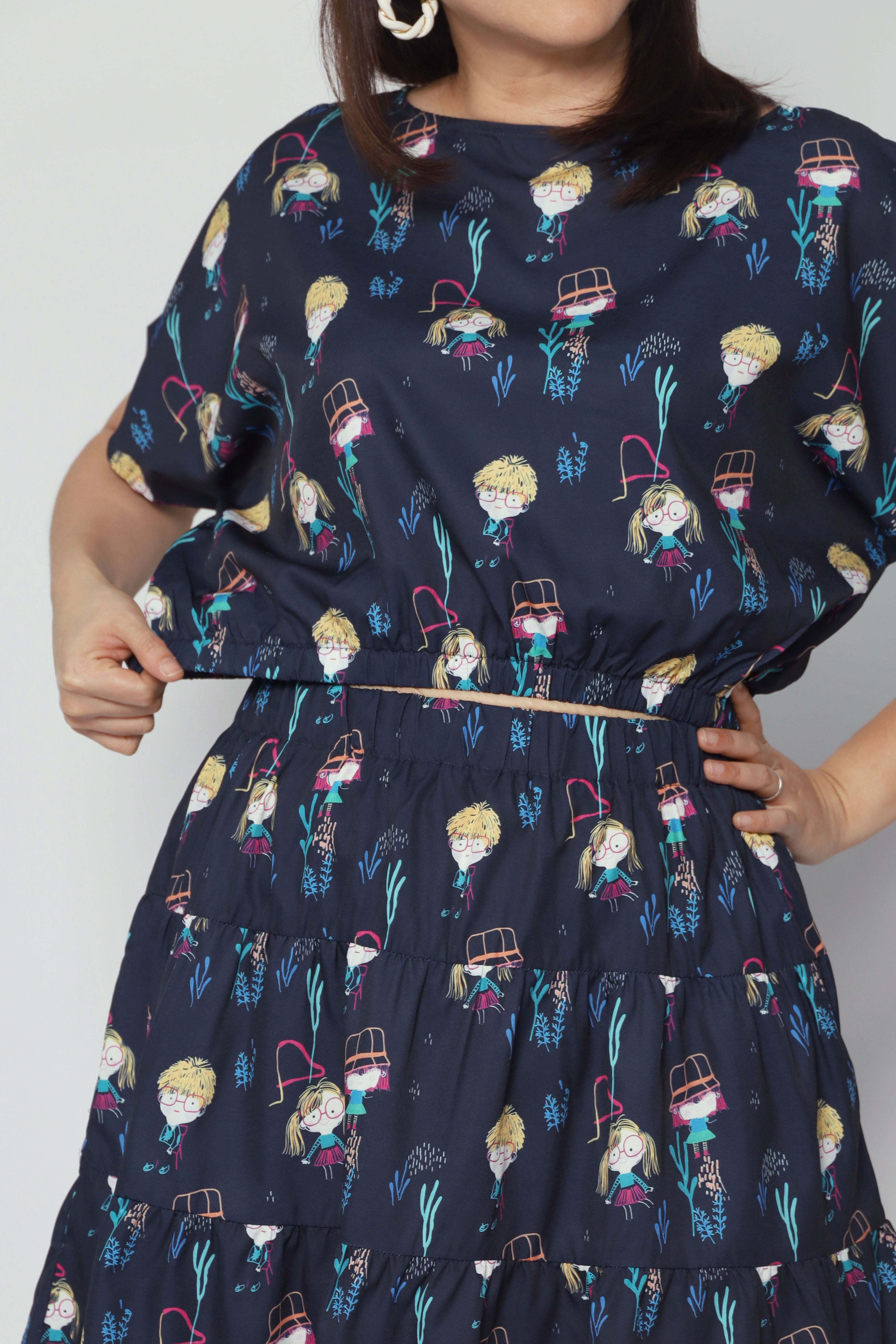 Gem 2 in 1 Little Cuties Top and Skirt Set