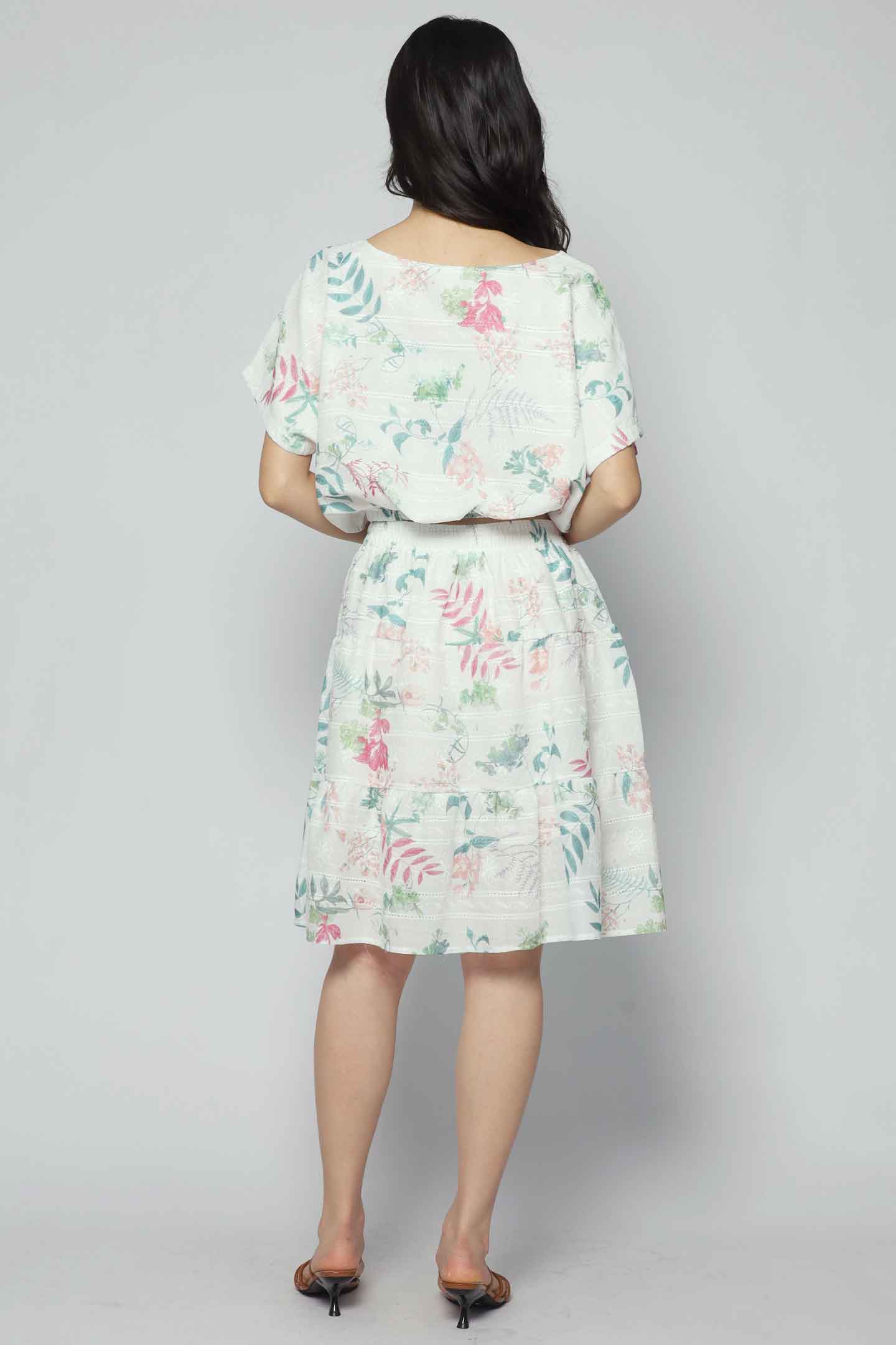 Gem 2 in 1 Petal Harmony Top and Skirt Set