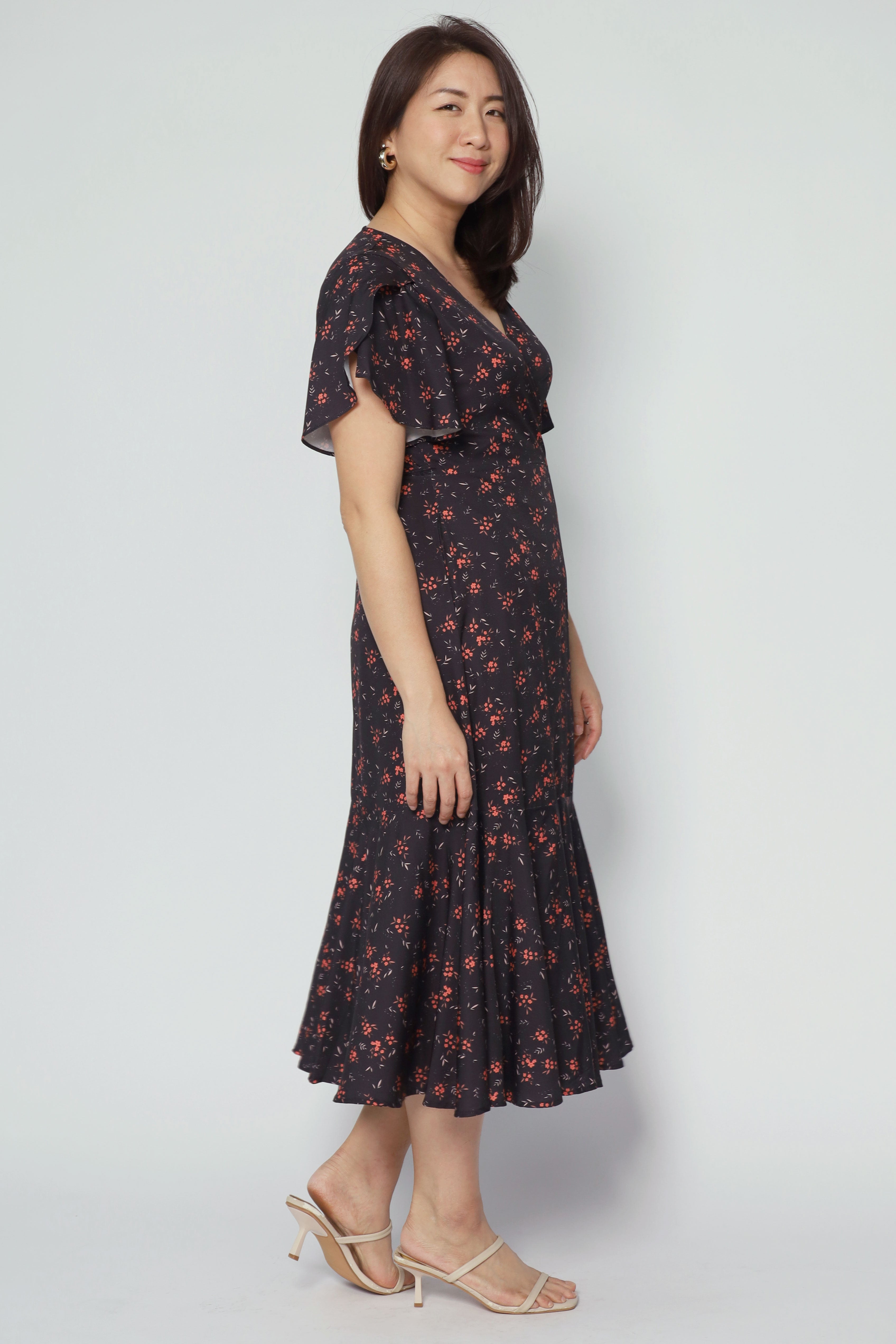 Ginnie Dress in Gardenia Grace