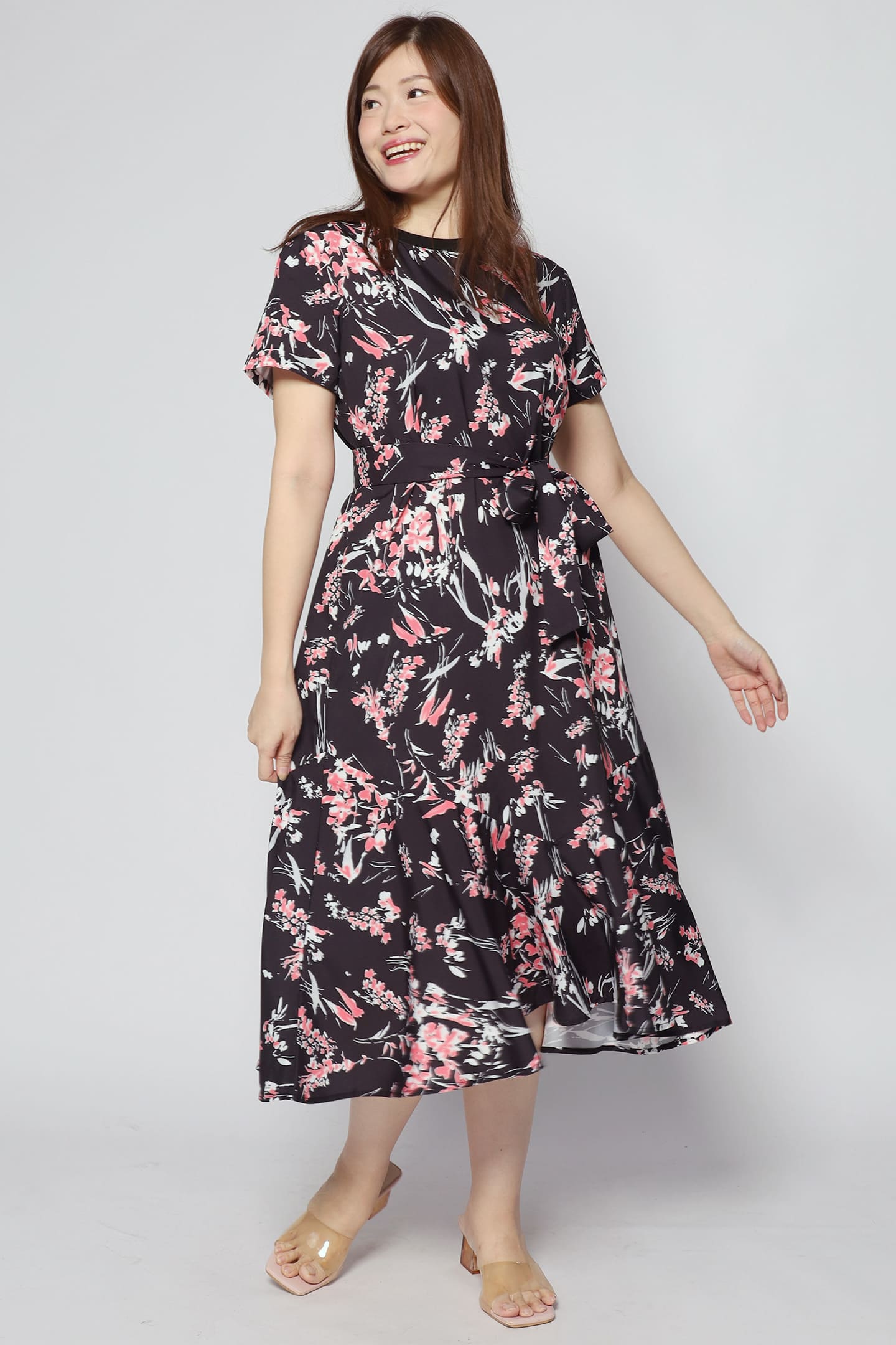 Gisele Dress in Pink Meadows