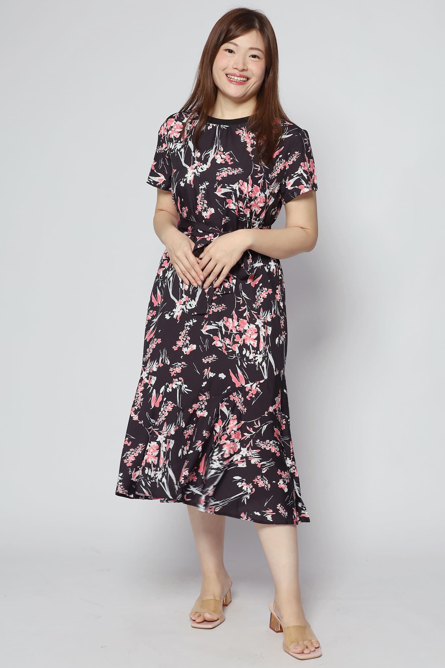 Gisele Dress in Pink Meadows