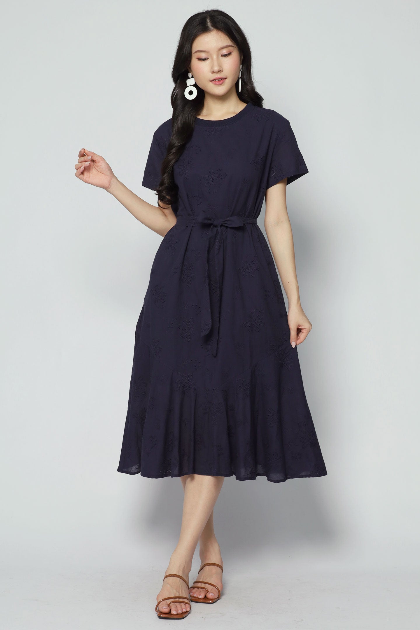 Gisele Dress in Blue Eyelet Dream