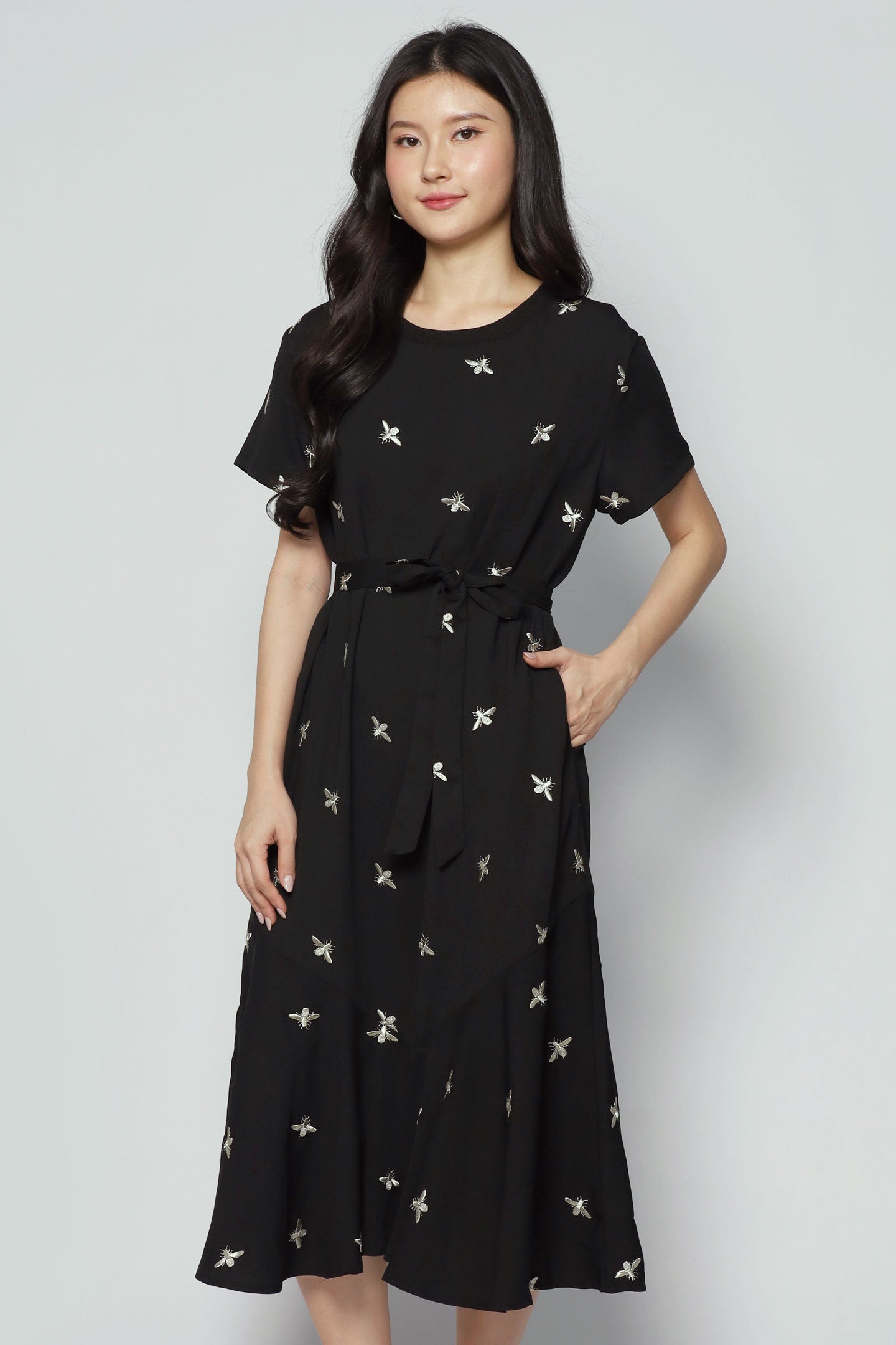 Gisele Dress in Champagne Bee