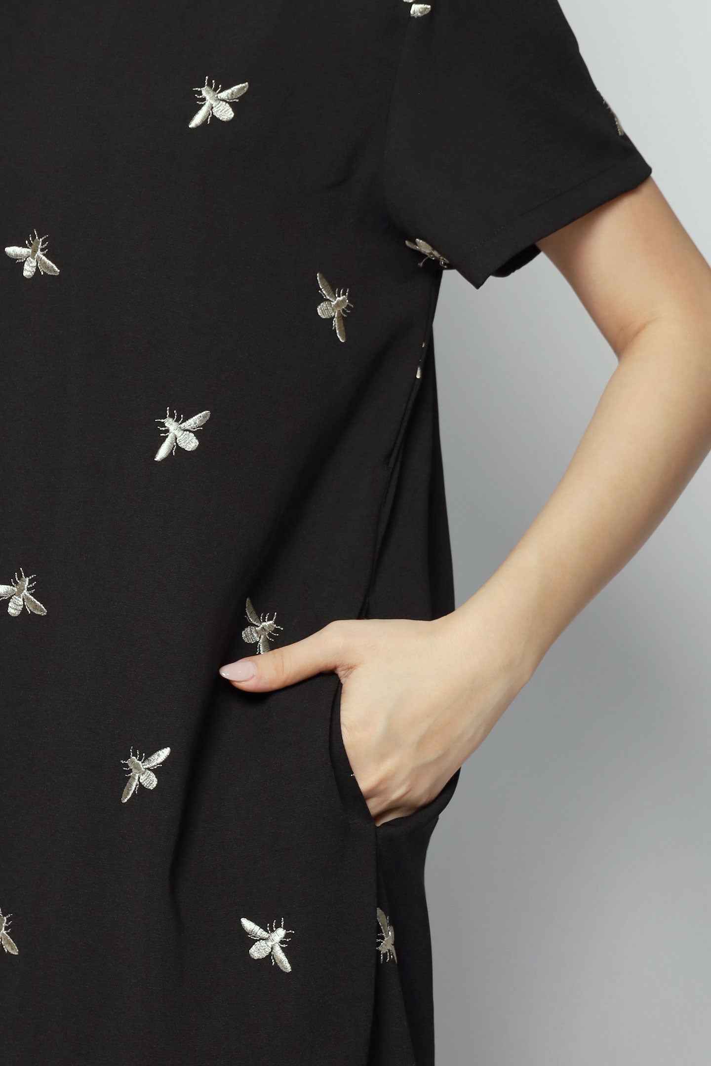 Gisele Dress in Champagne Bee