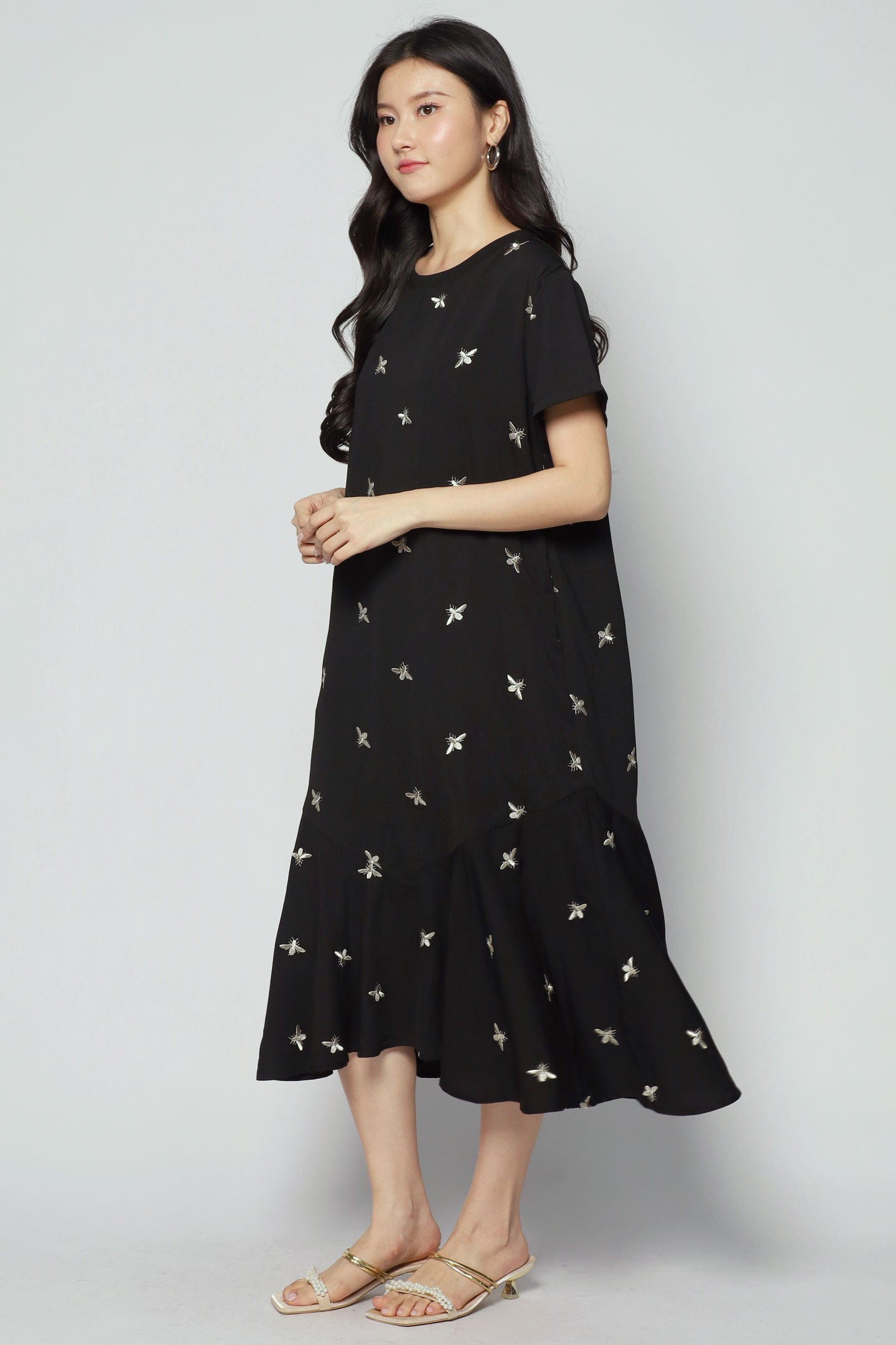 Gisele Dress in Champagne Bee