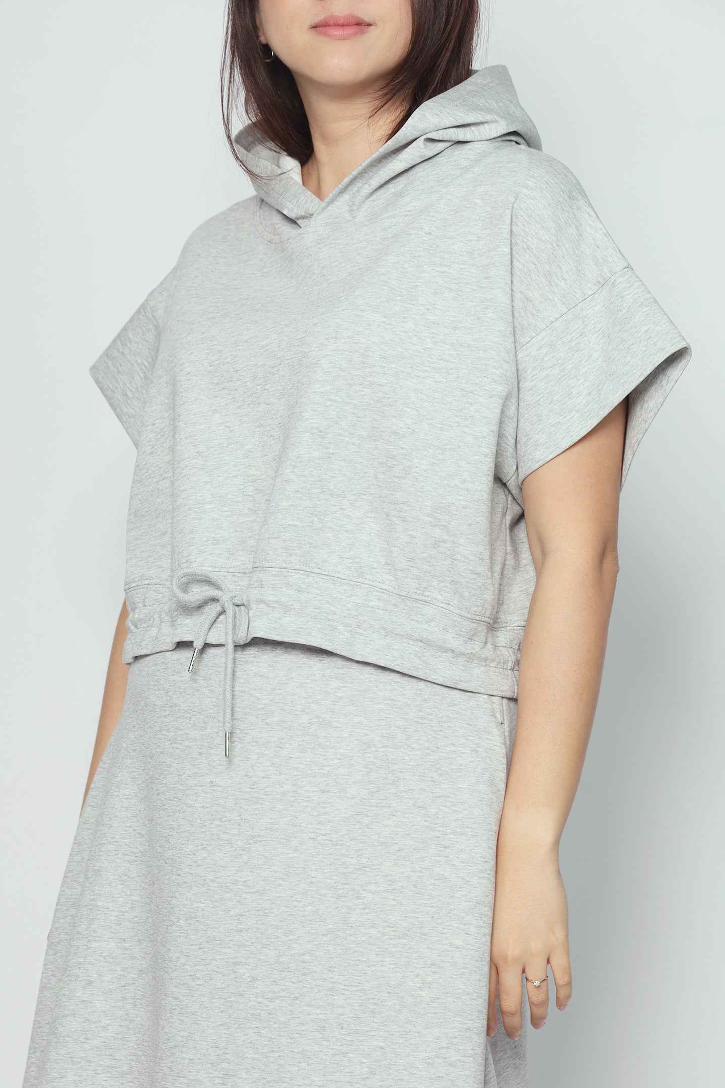 Hanny 2 in 1 Top and Skirt Set in Grey