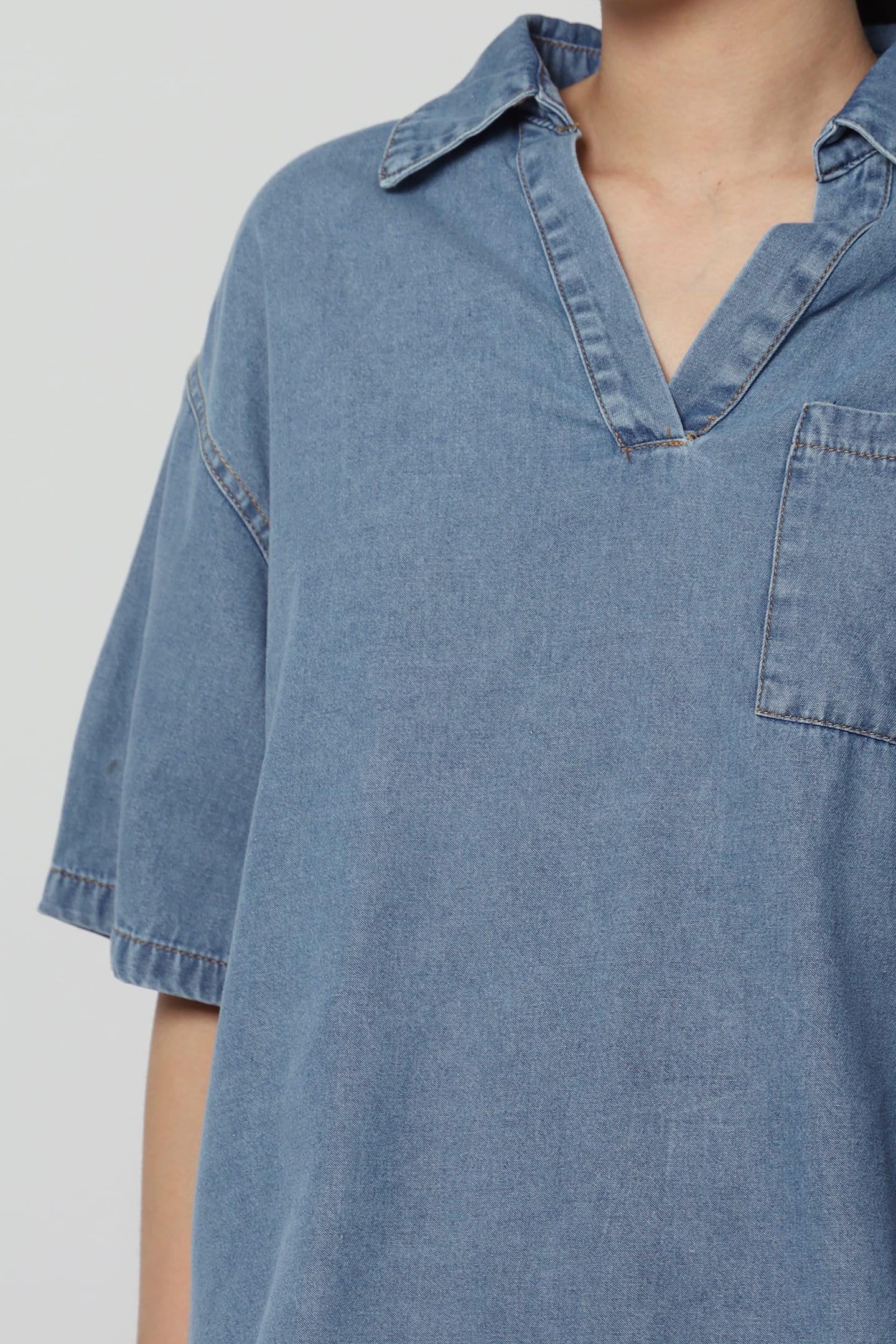 Backorders Hailey Denim Top