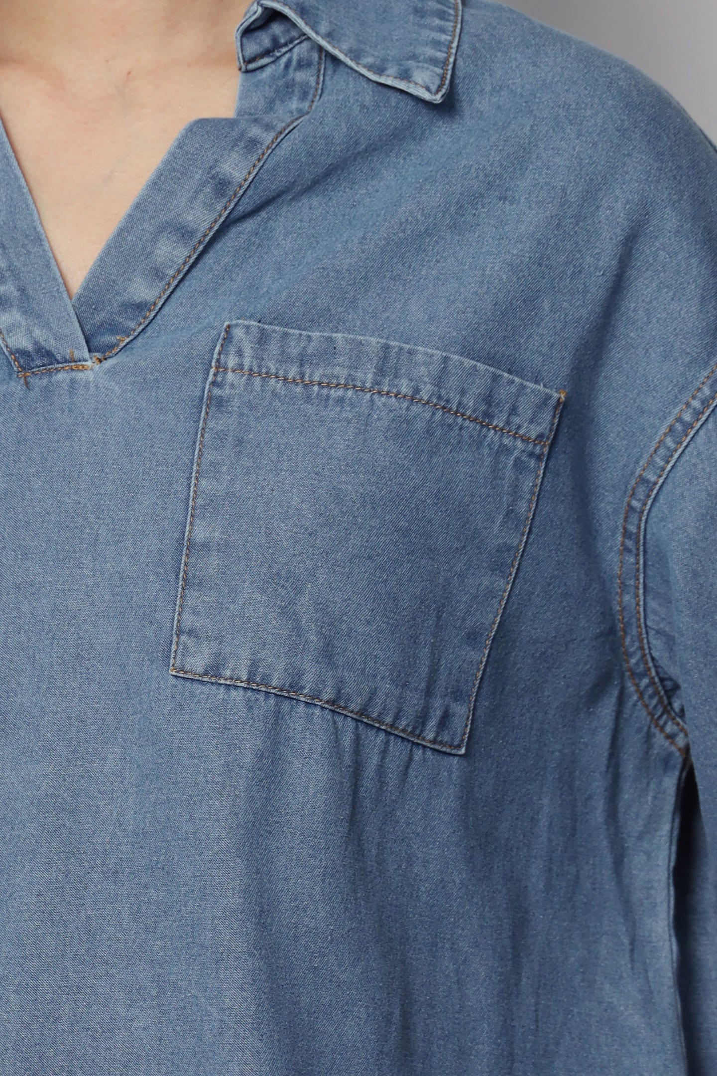 Backorders Hailey Denim Top