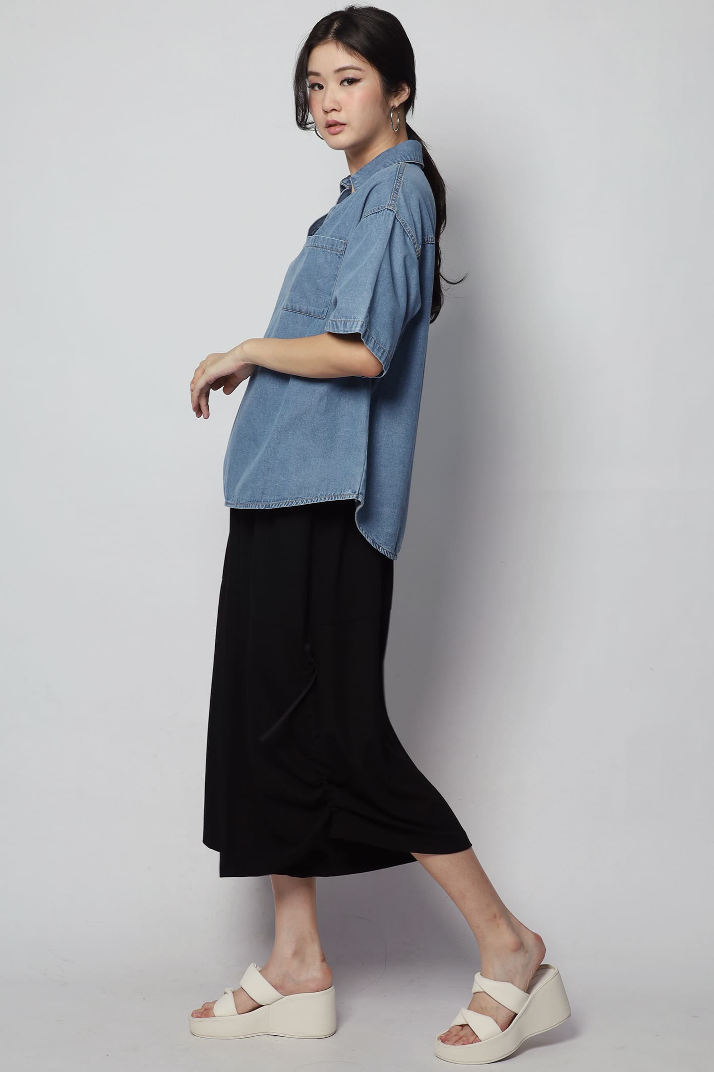 Backorders Hailey Denim Top