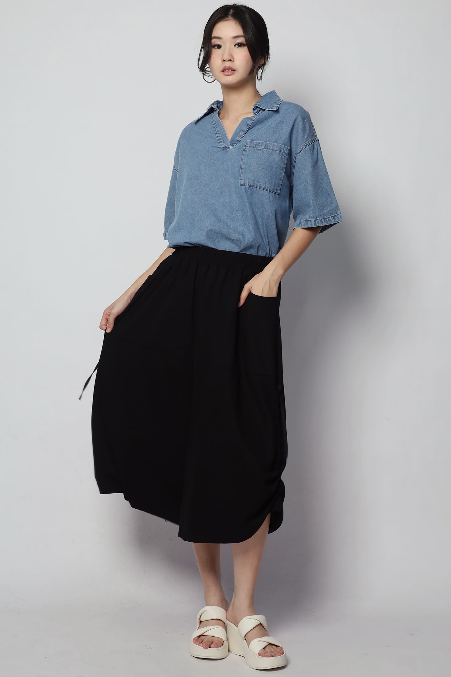 Backorders Hailey Denim Top