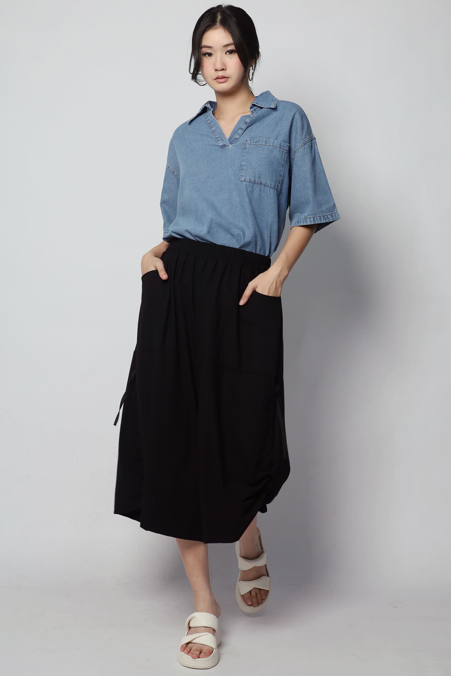 Backorders Hailey Denim Top