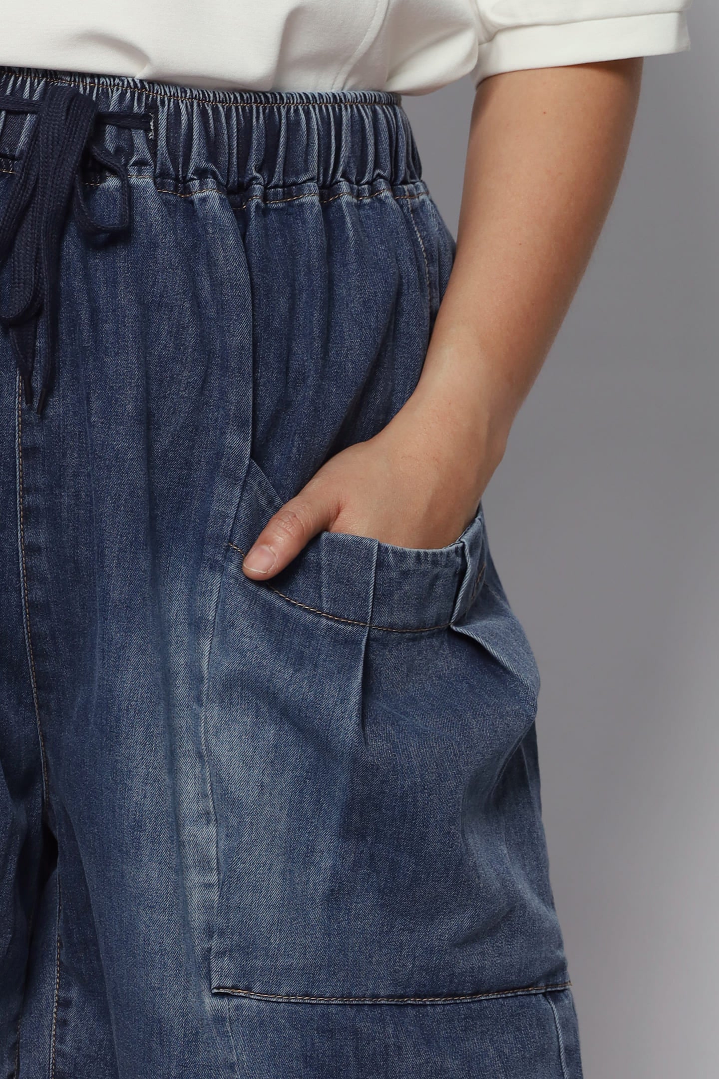 Emmie Denim Pocket Shorts