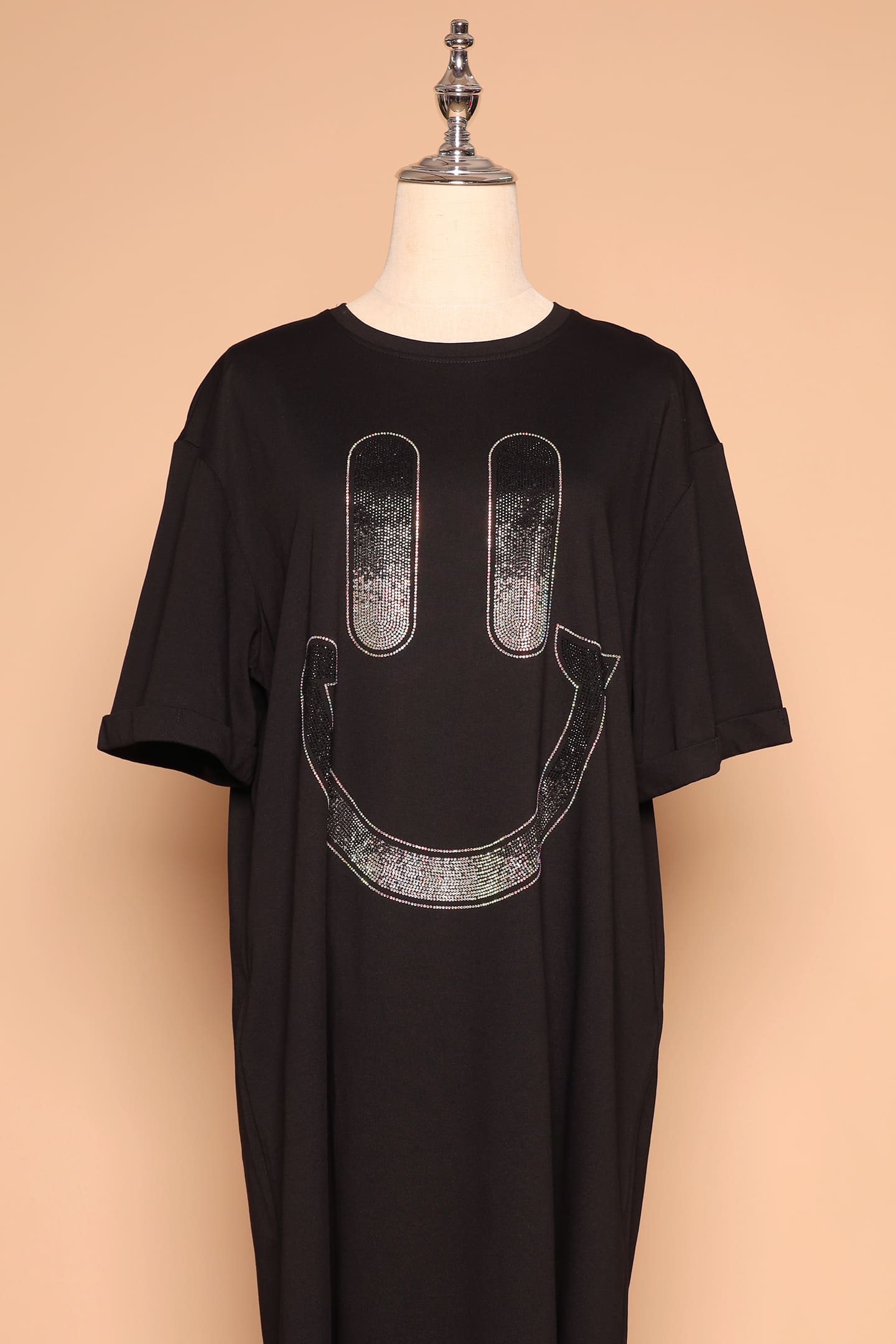 PO - Happy Embellished Shirt Dress