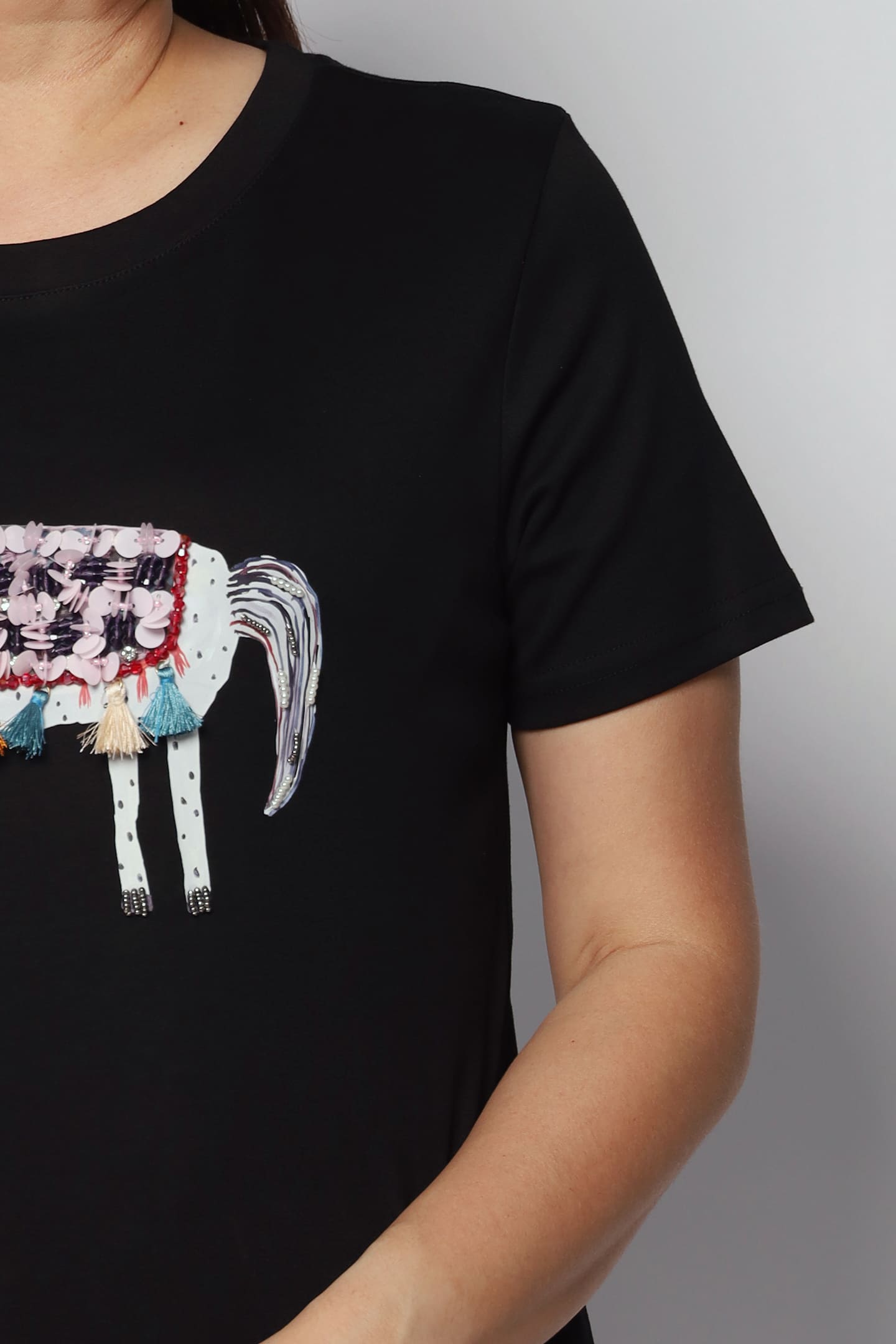 Horsey Embellished Tassle Top