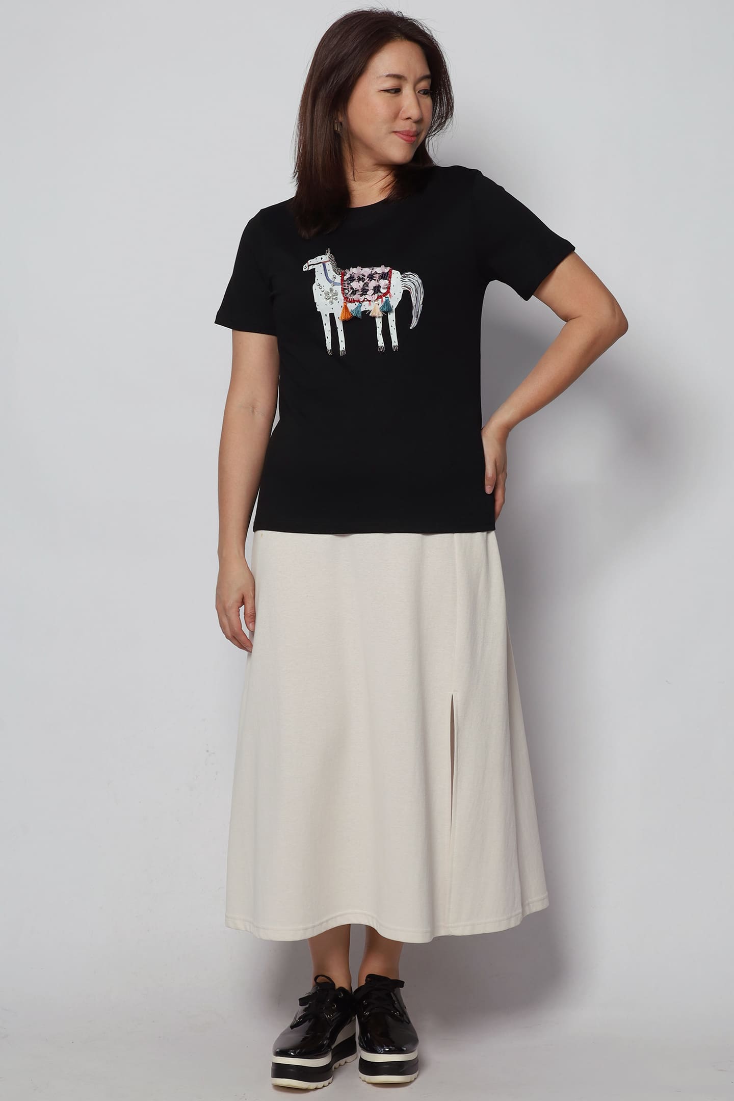 Horsey Embellished Tassle Top