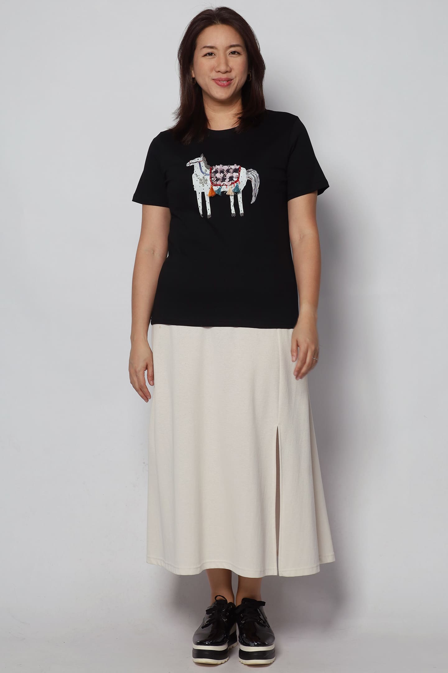 Horsey Embellished Tassle Top