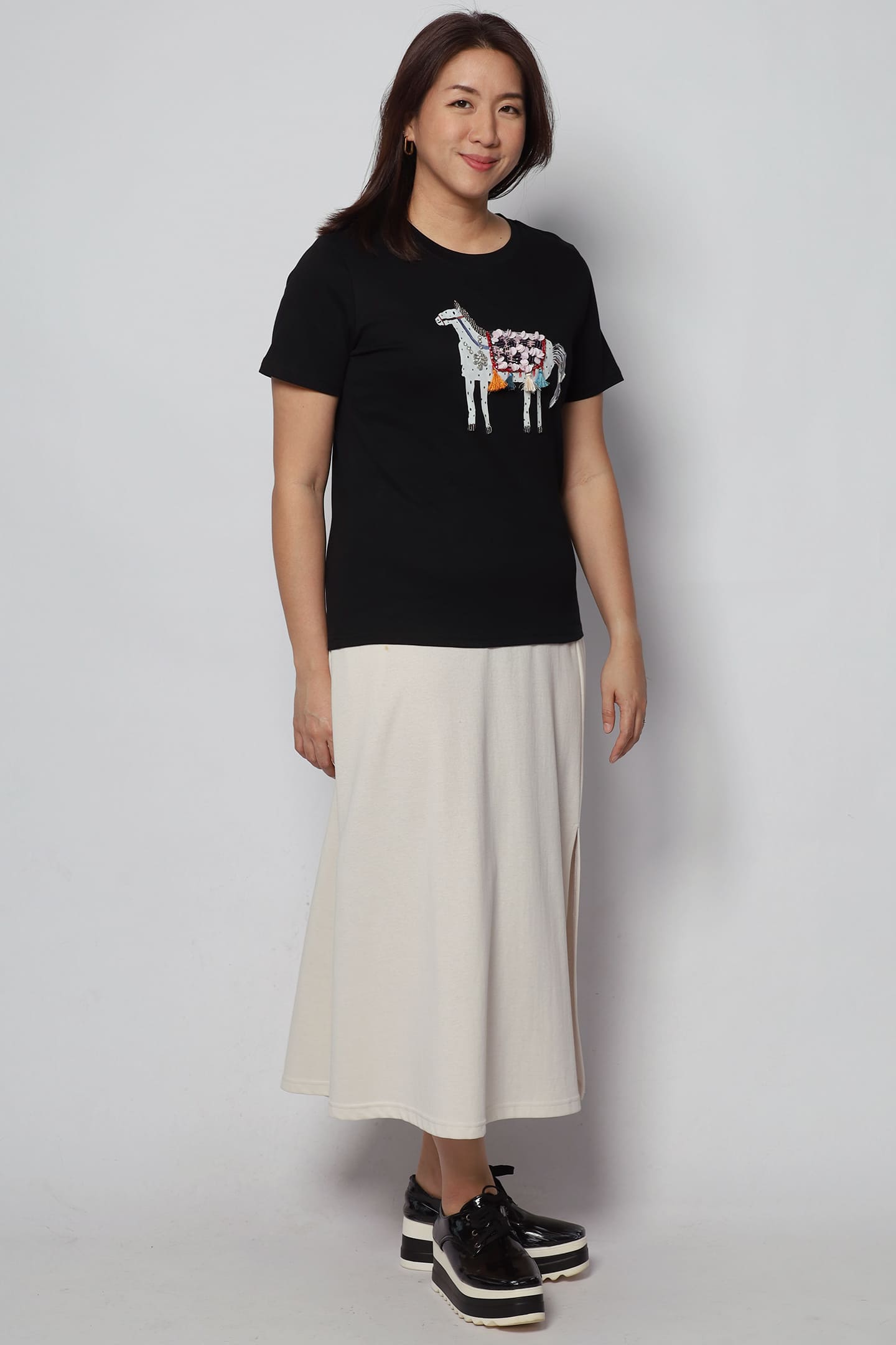Horsey Embellished Tassle Top