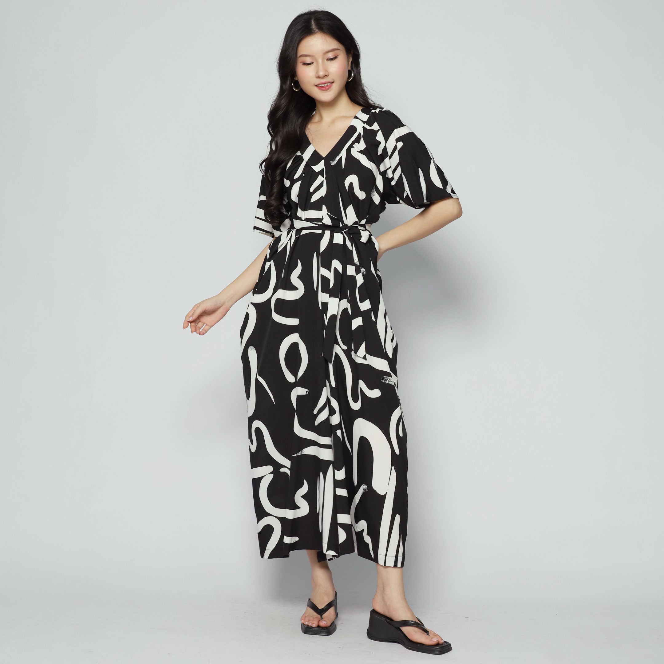 Houston Jumpsuit in BW Strokes