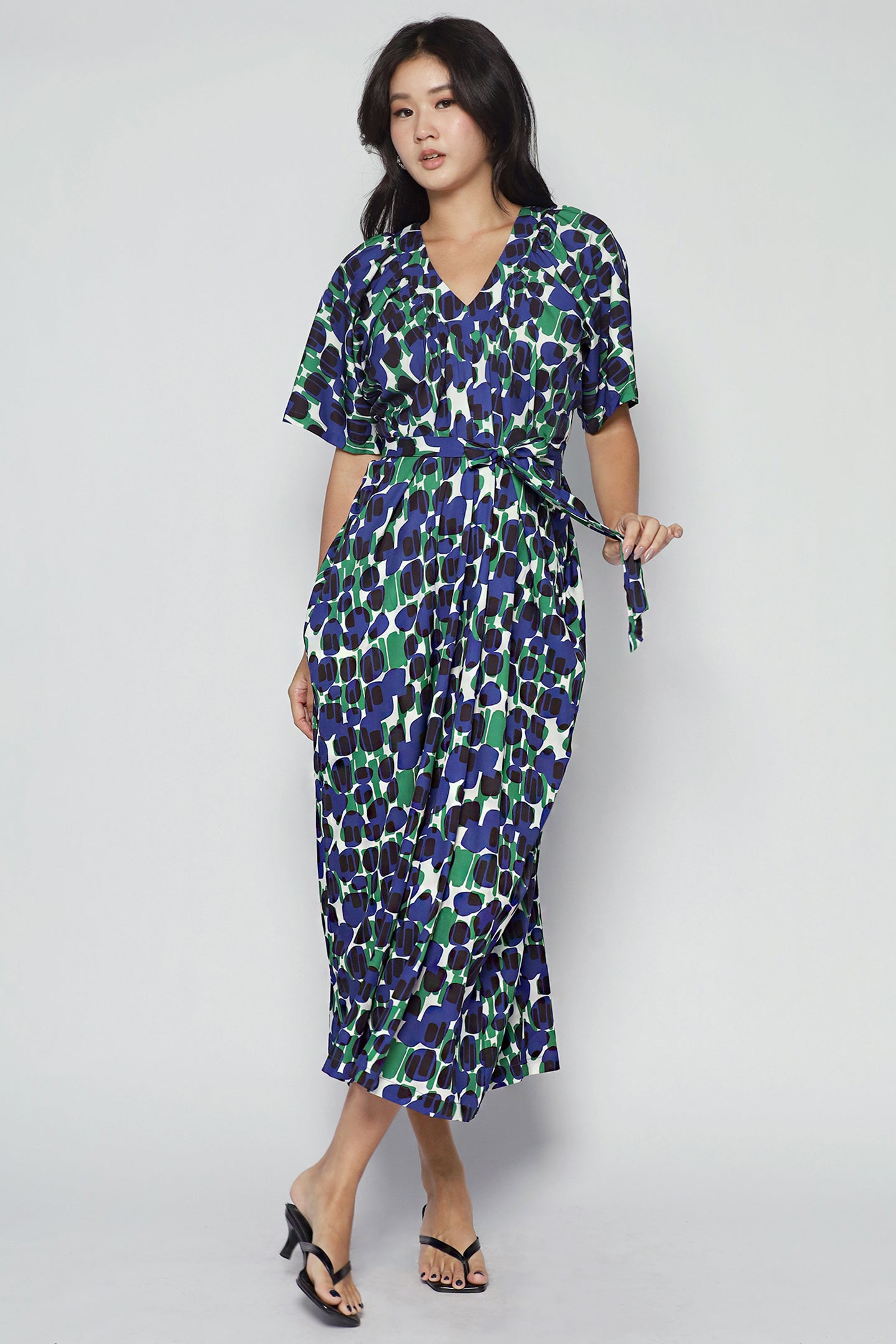 Houston Jumpsuit in Indigo Mosaic