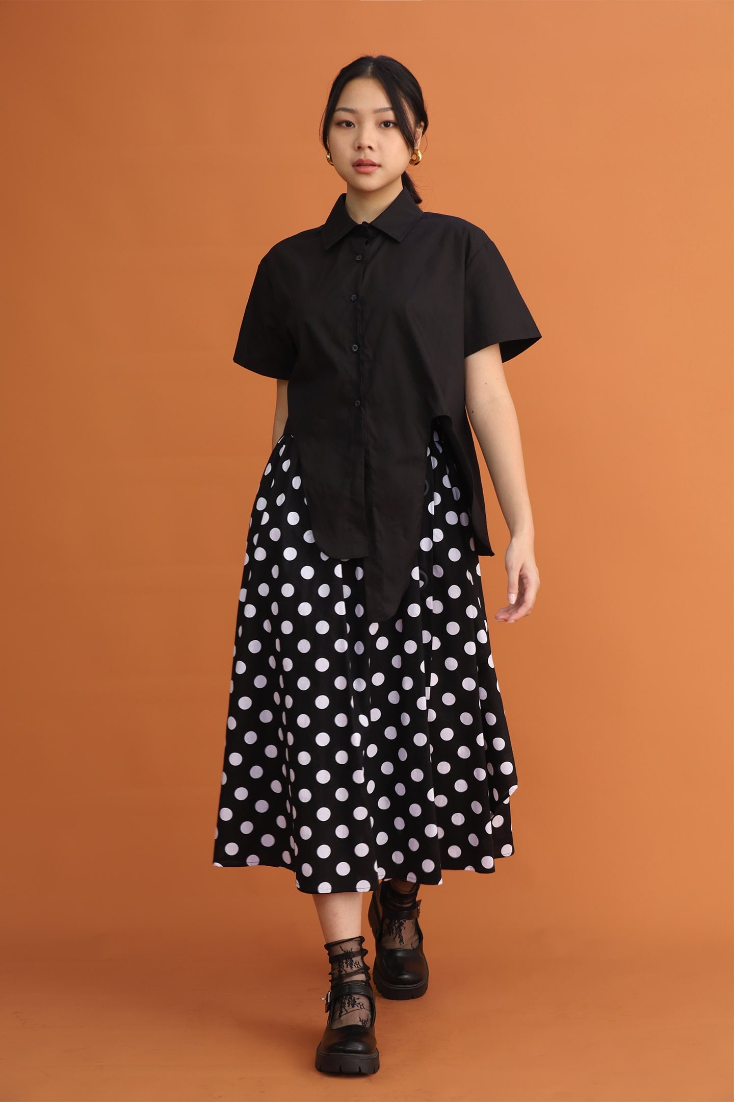 CHOSEN: Dada Asymmetrical Shirt in Black