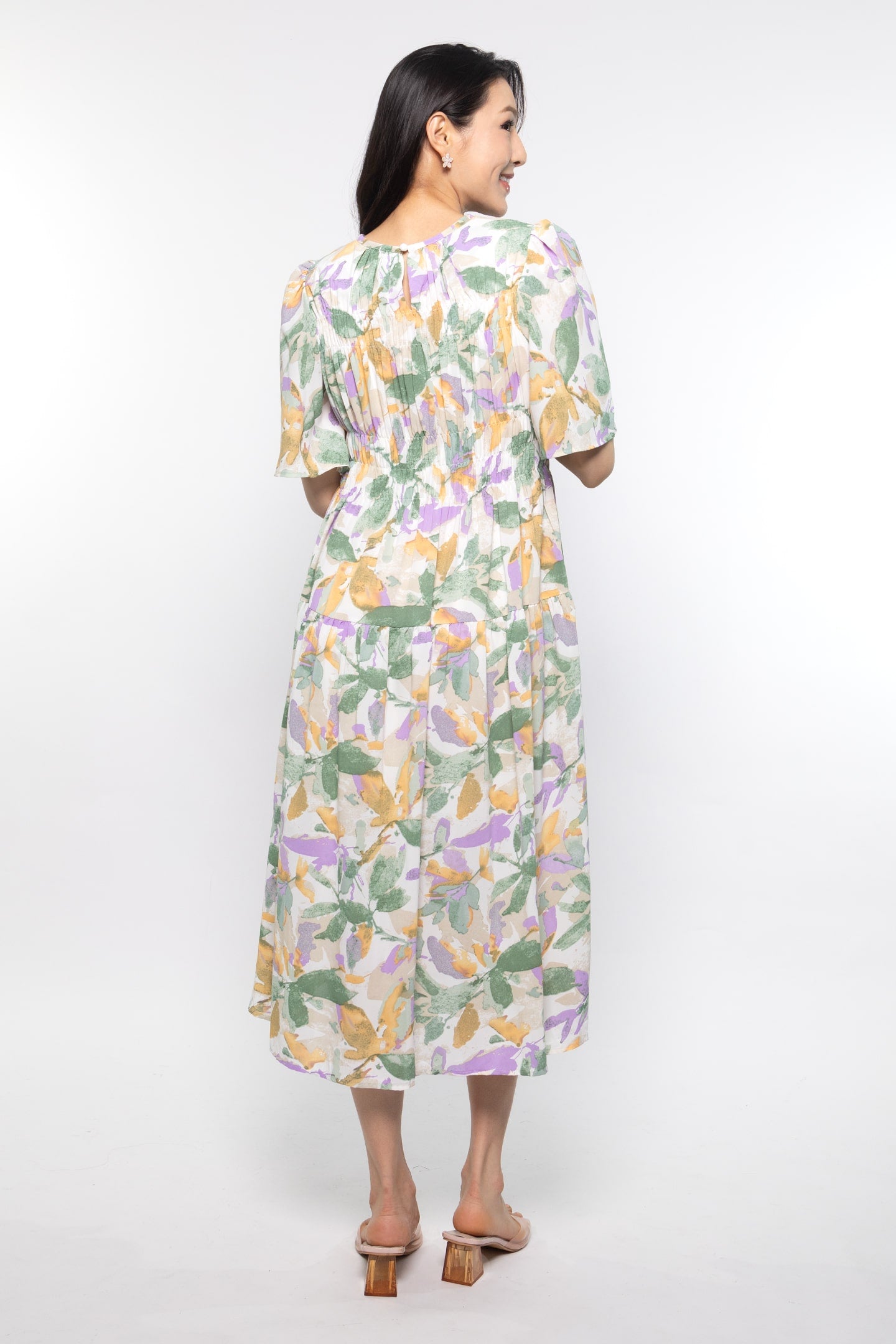 Astha Dress in Botanical