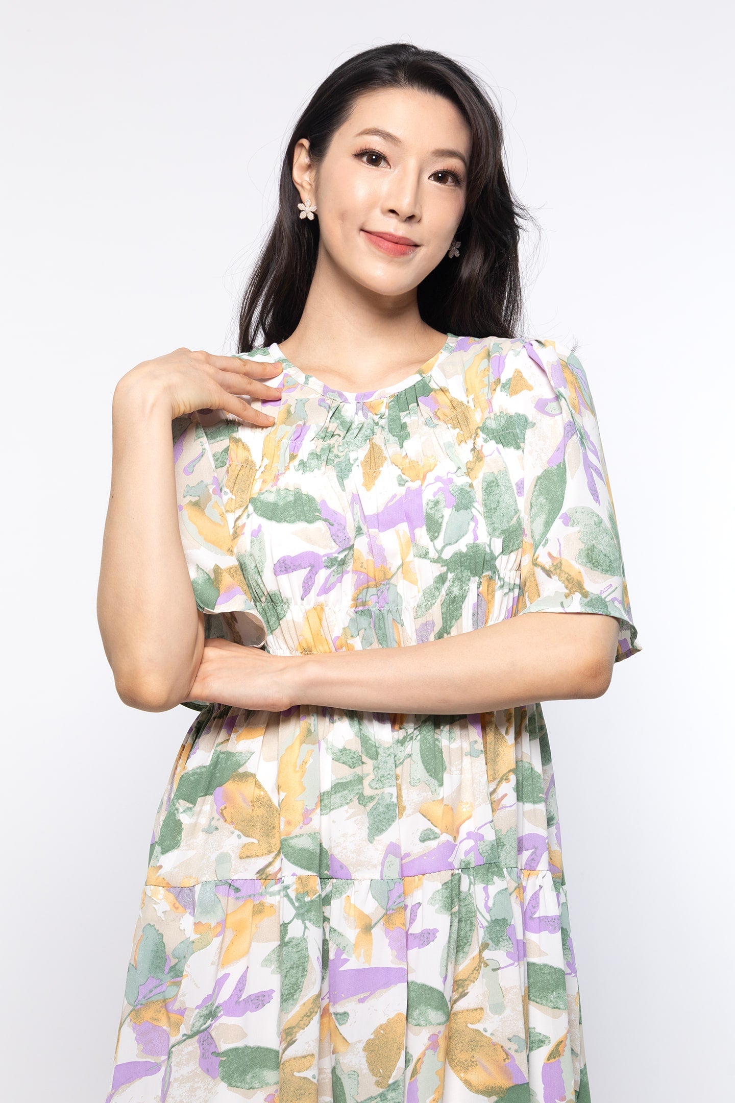 Astha Dress in Botanical