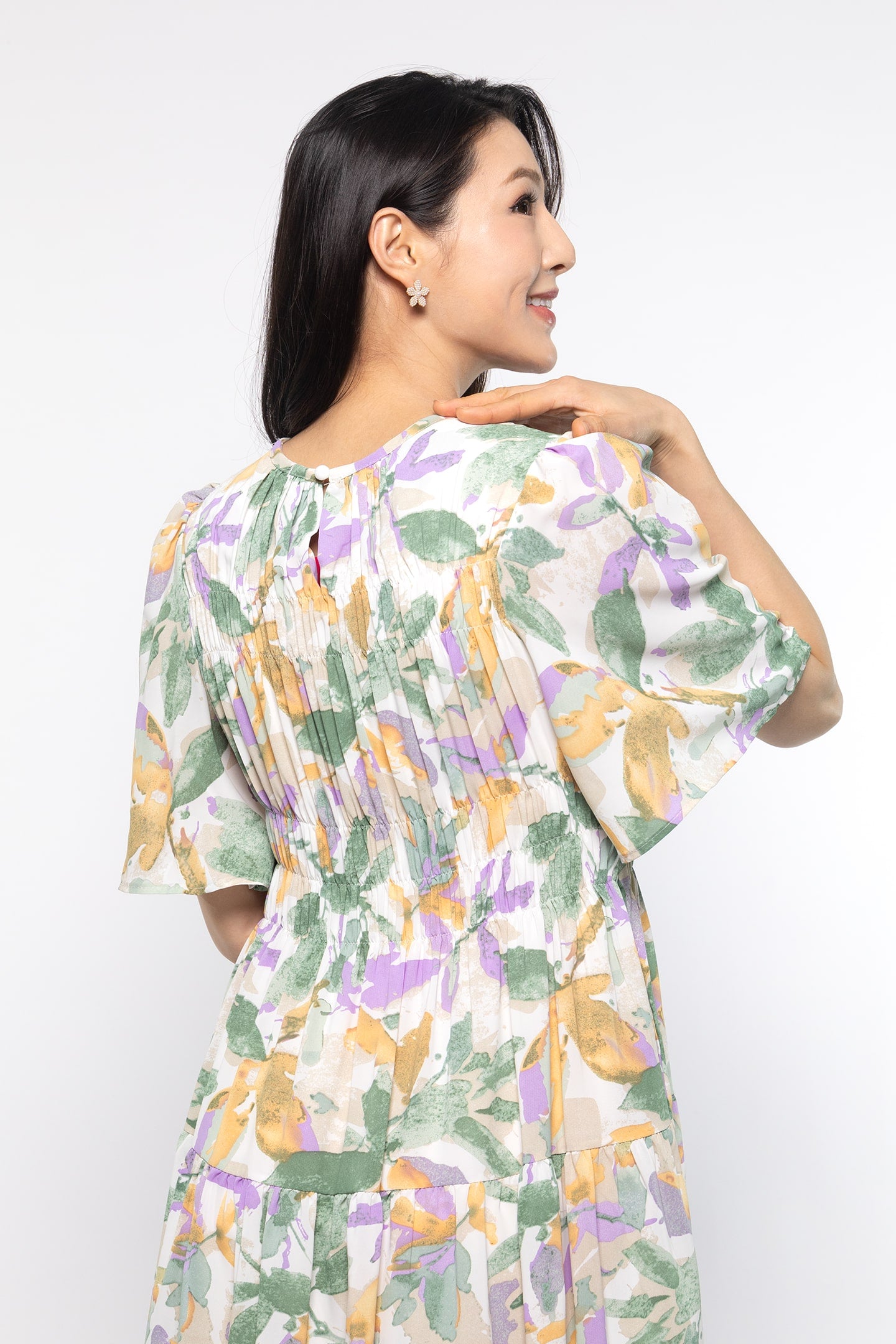 Astha Dress in Botanical