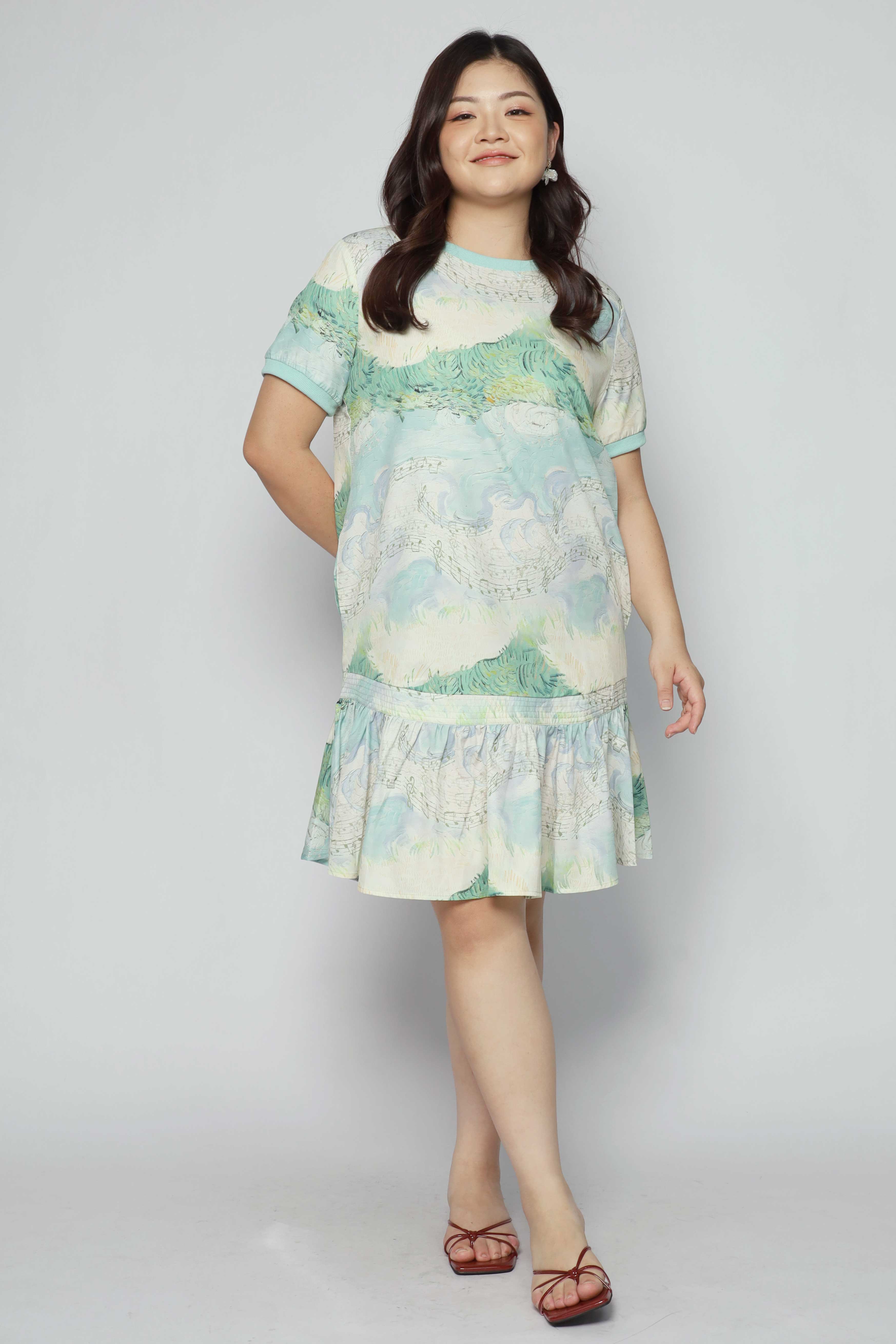 Izabella Dress in Musical Note