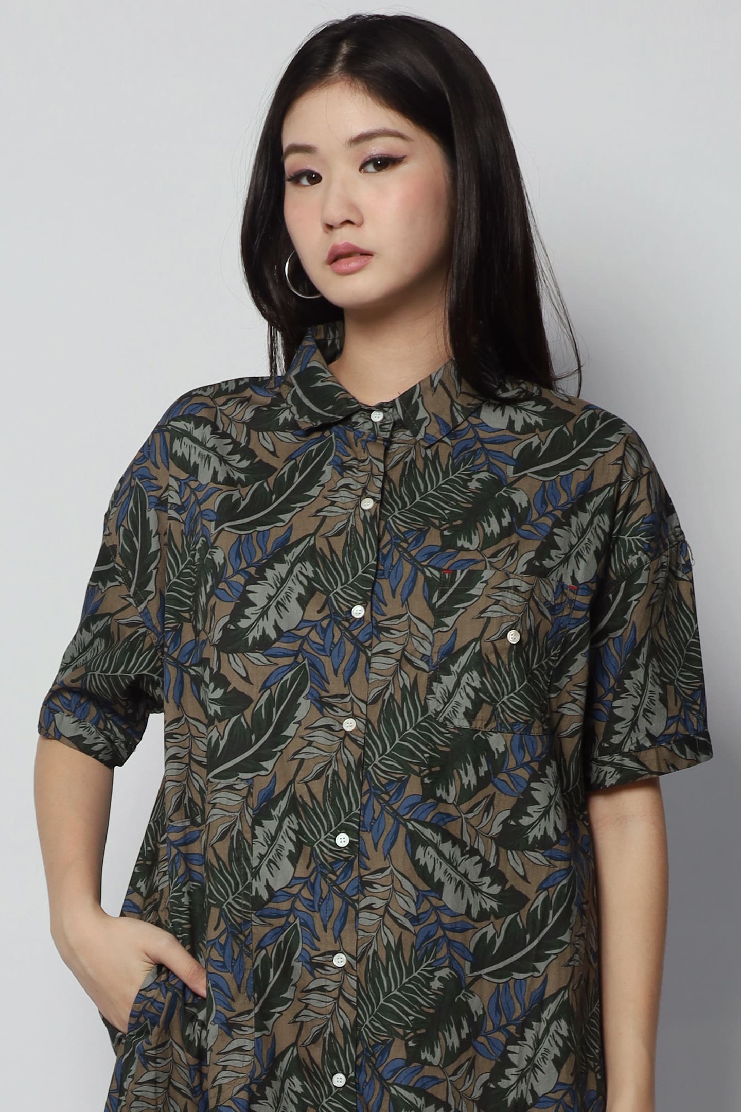 Jacelyn Resort Printed Shirt Dress
