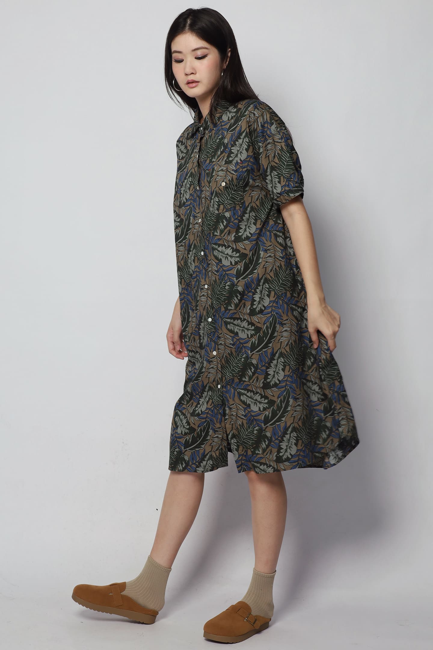 Jacelyn Resort Printed Shirt Dress