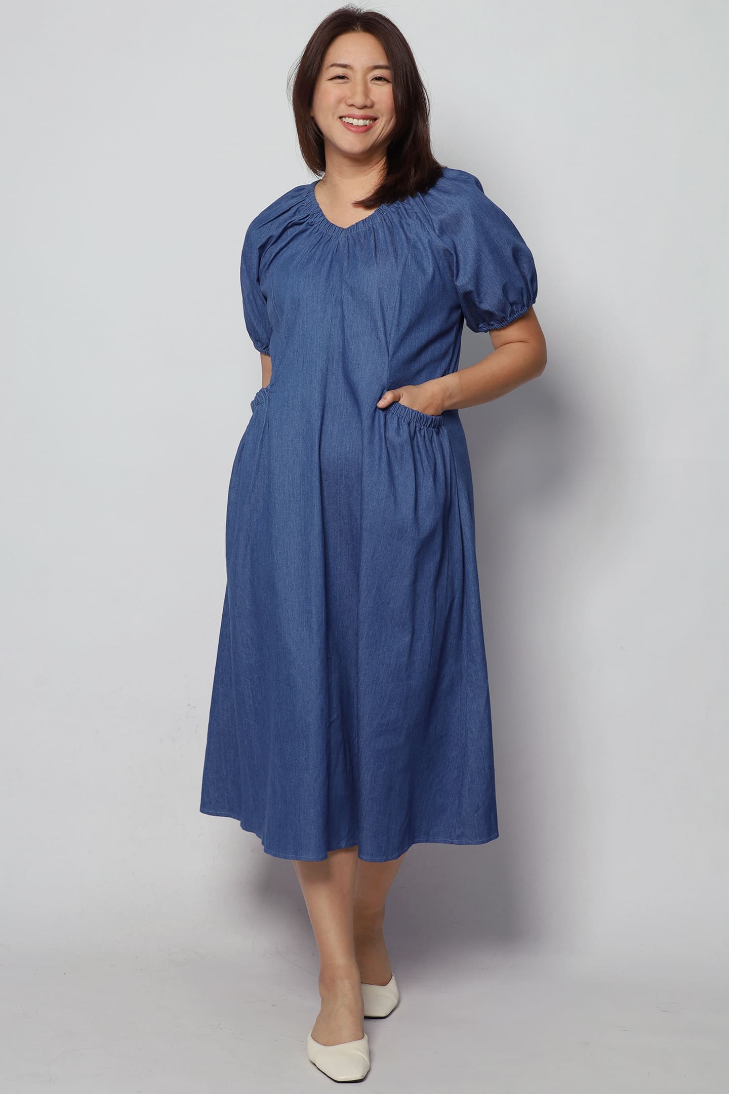 Jorie Denim Pocket Dress