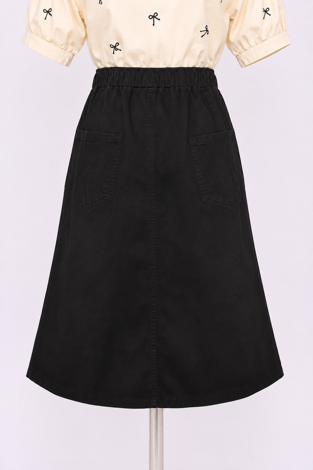 PO - Kiro Denim Skirt in Black