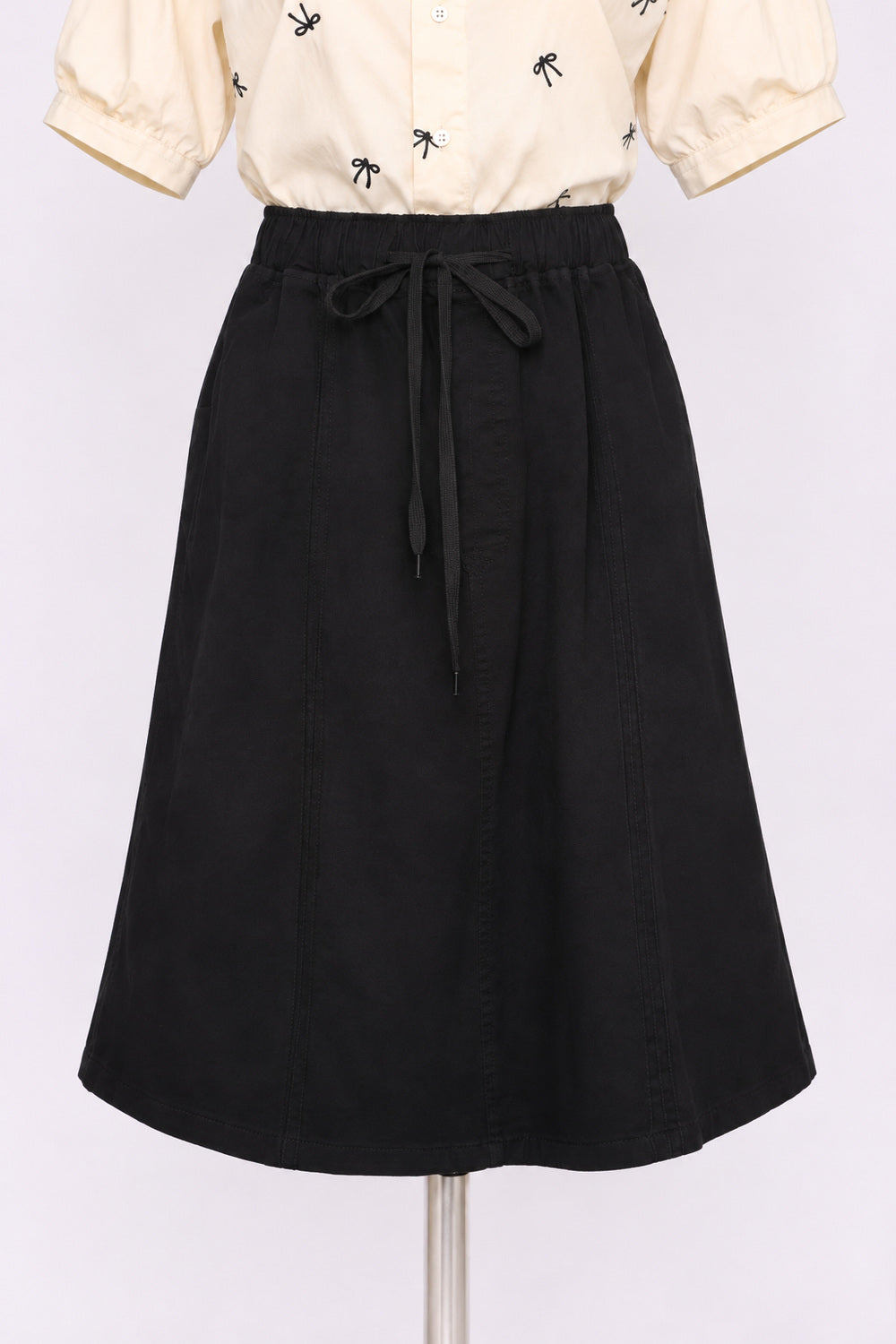 PO - Kiro Denim Skirt in Black