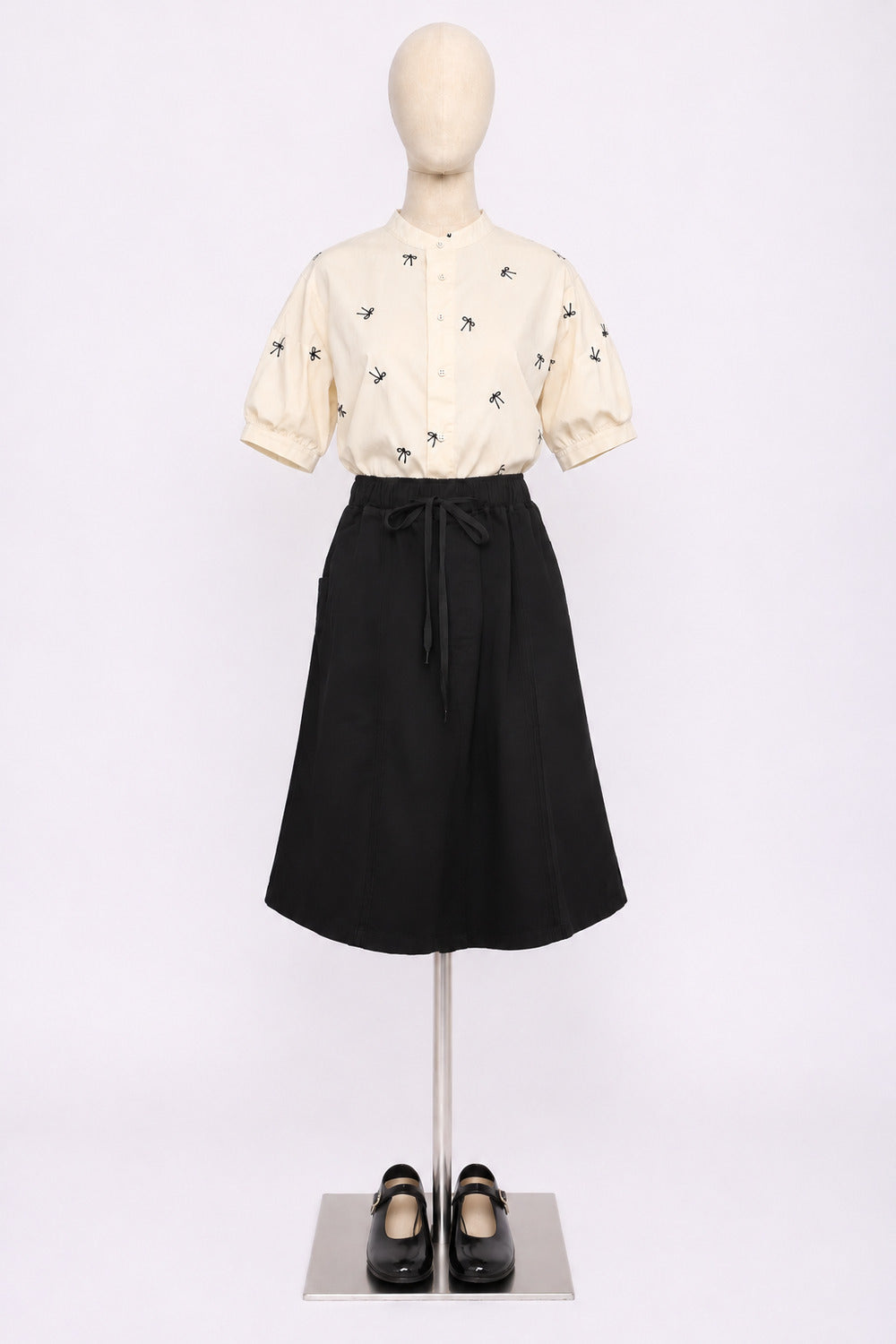 PO - Kiro Denim Skirt in Black
