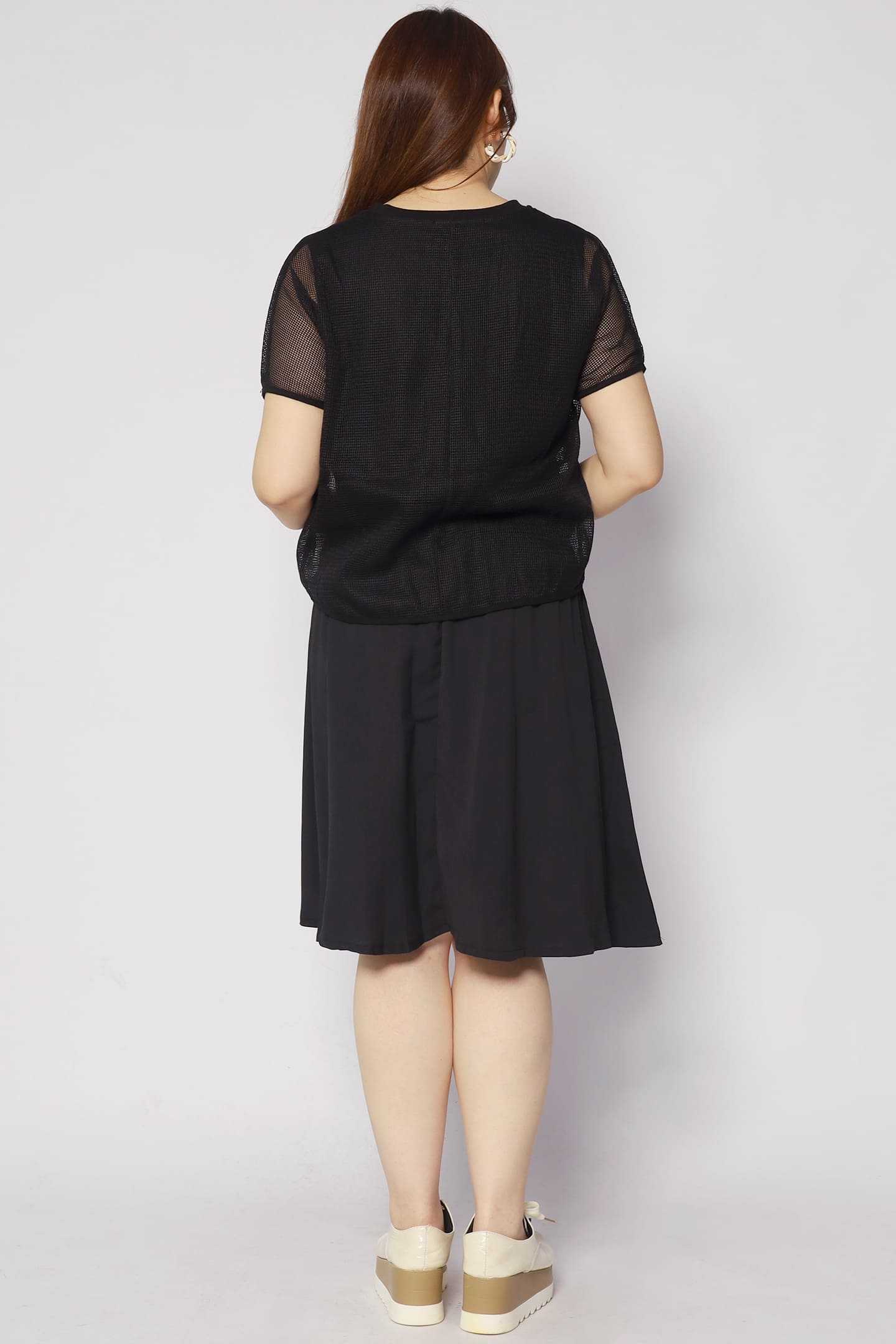 Karlie Netted Dress in Black