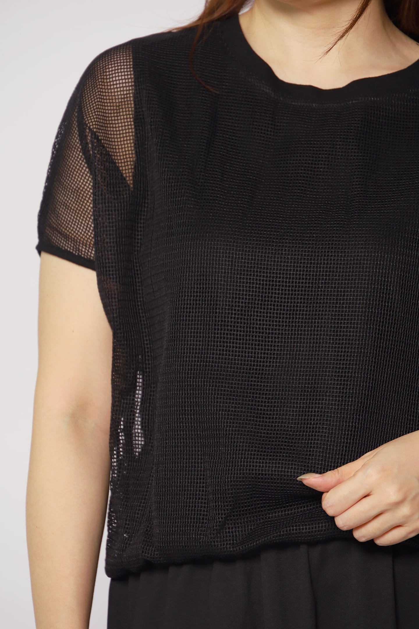 Karlie Netted Dress in Black