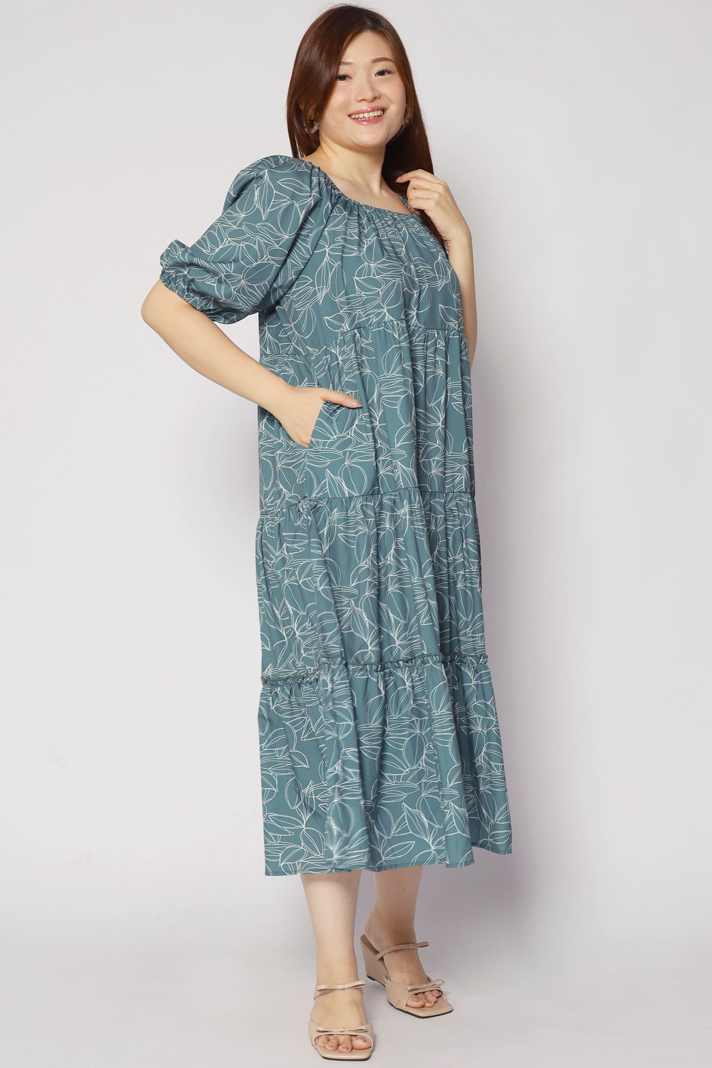 Kerra Dress in Greenery