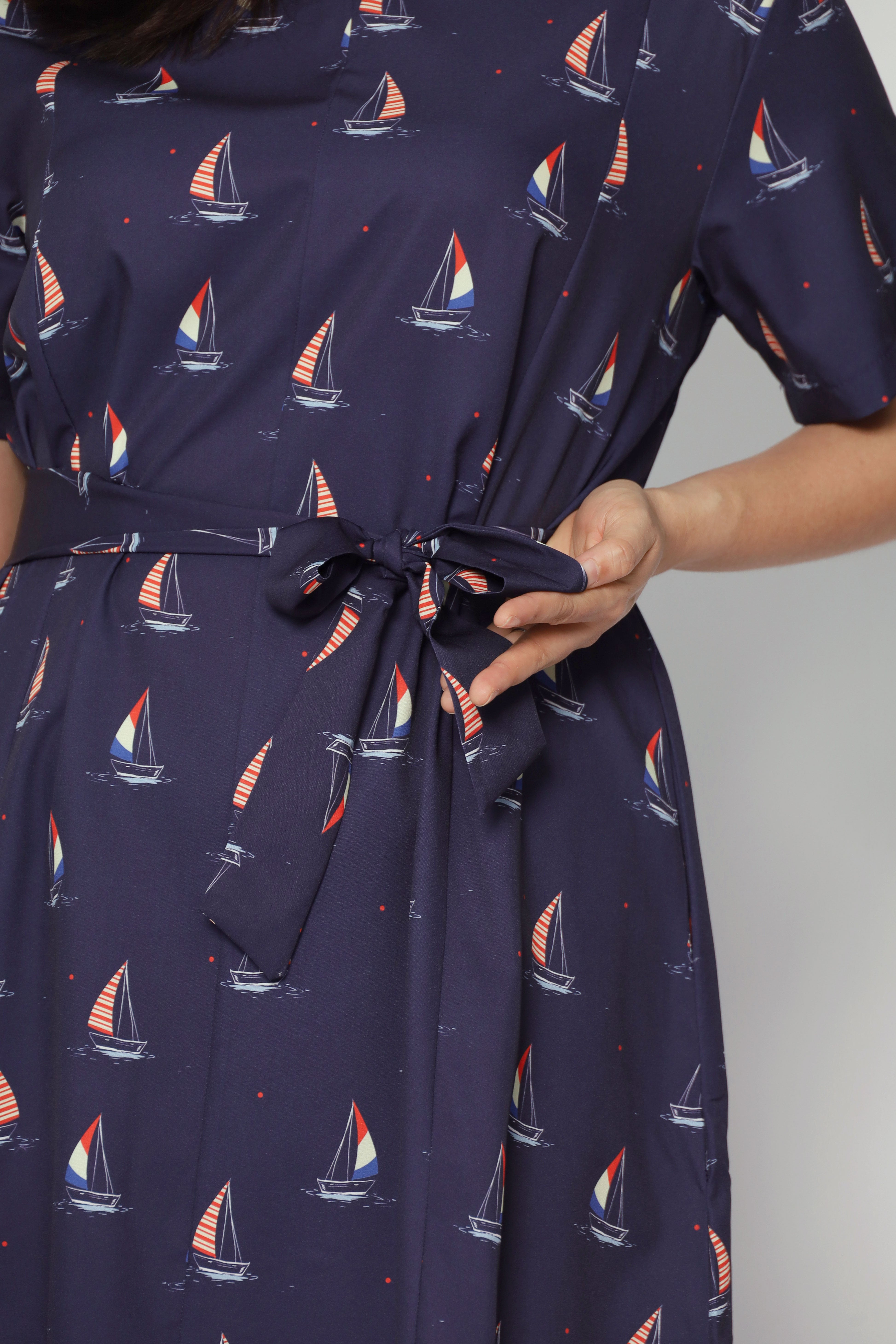 Kiri Dress in Sailboat