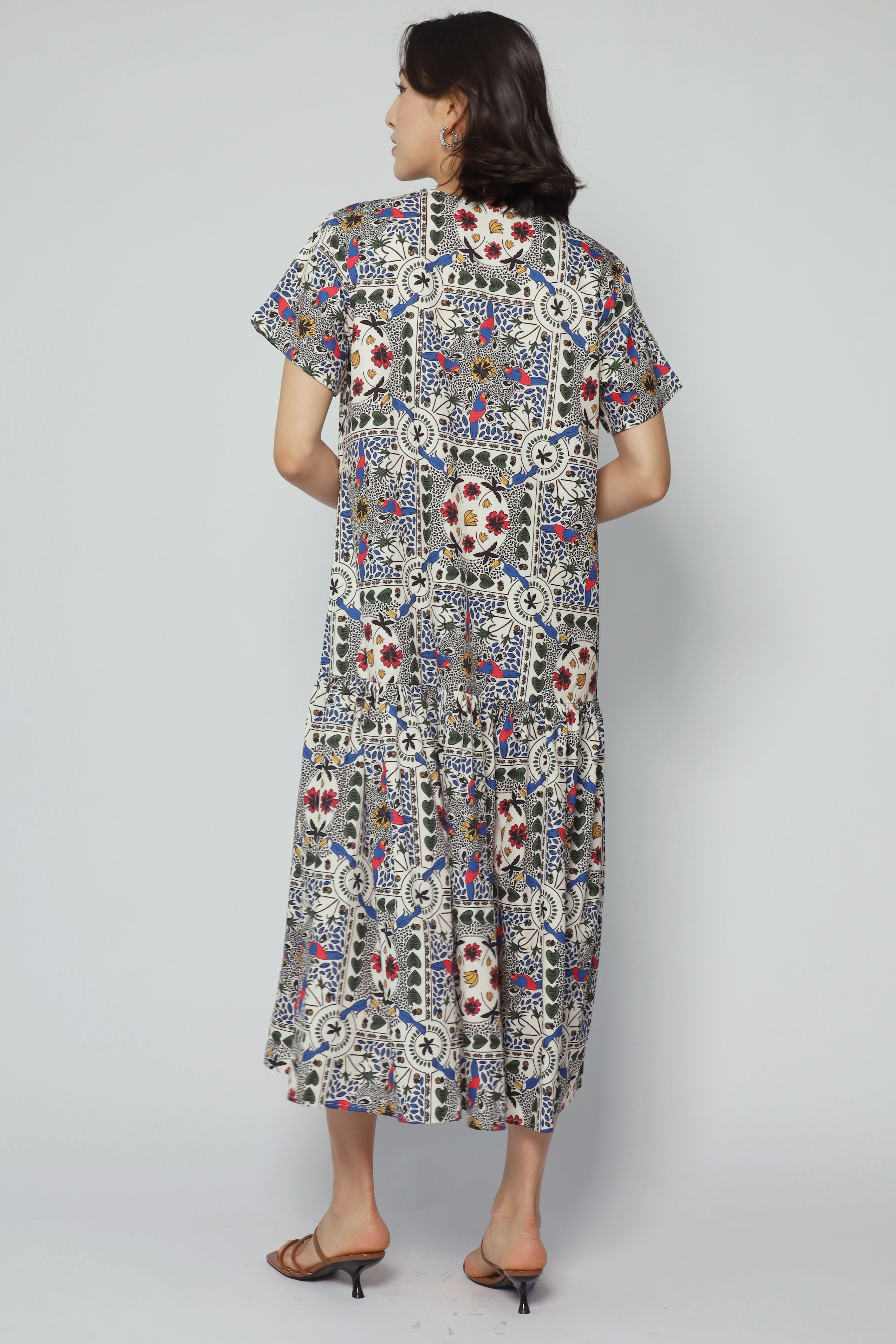 Komy Dress in Parrot Petal
