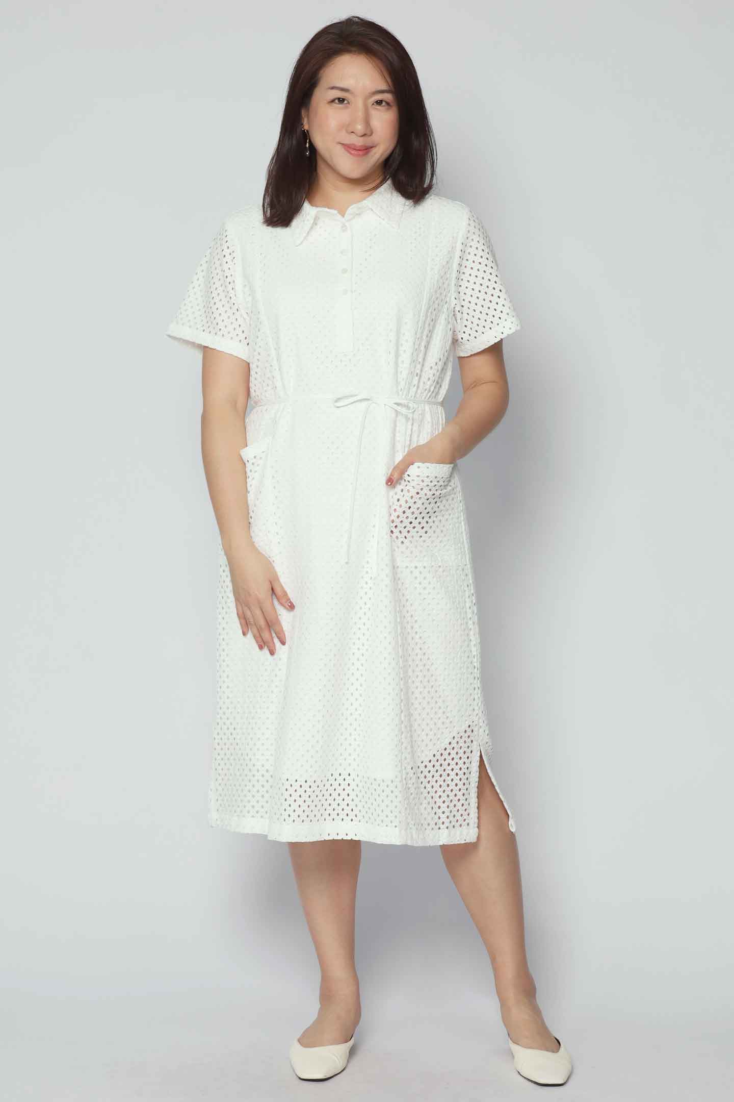Kona Dress in Luxe Eyelet